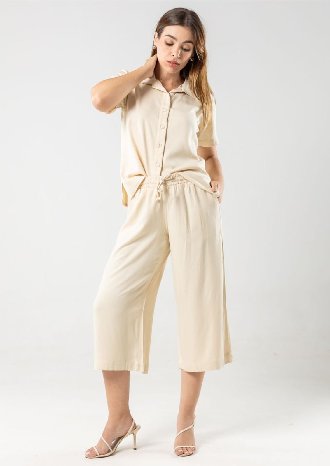 Calça Pau a Pique Pantacourt Off White OFF WHITE – GG Pau a Pique