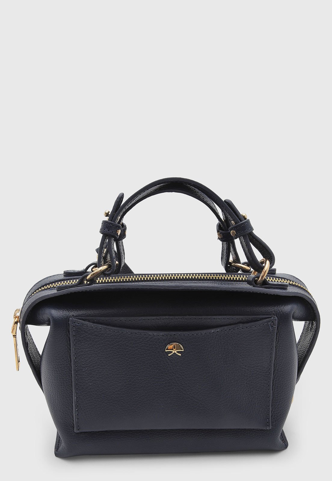 Bolsa Feminina Luiza Barcelos Couro Alça Opcional Azul