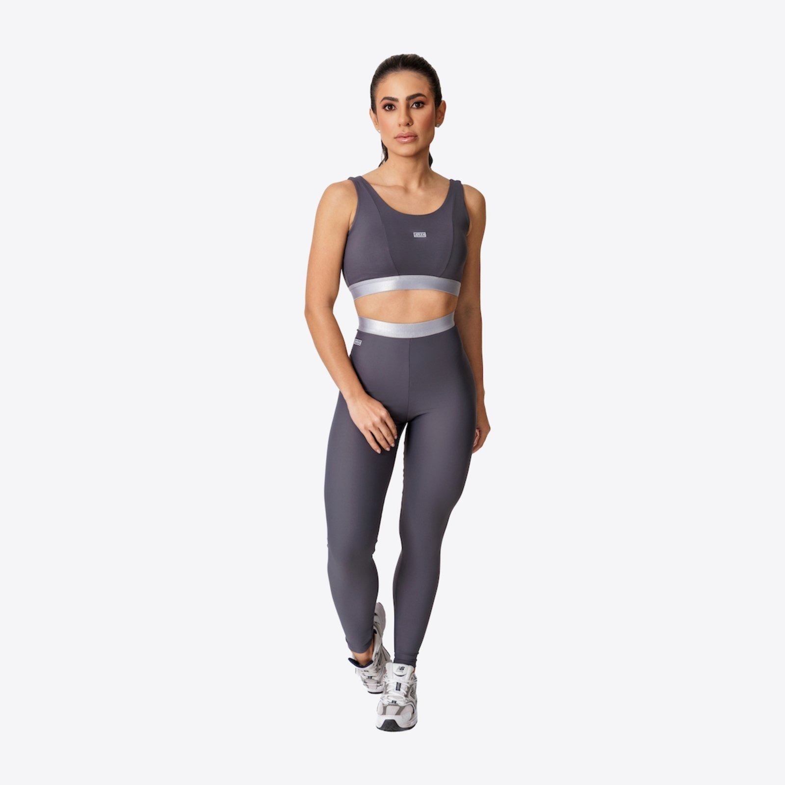 Calça Legging Atlea Signature – Graphite