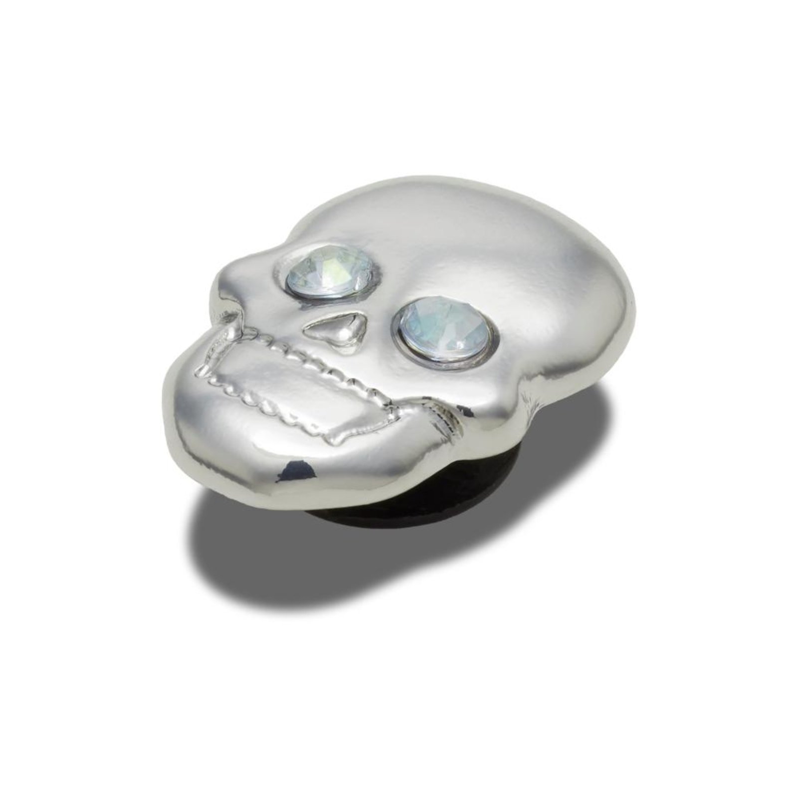 Vista 3 Infantil - Jibbitz caveira prata unico Crocs branco