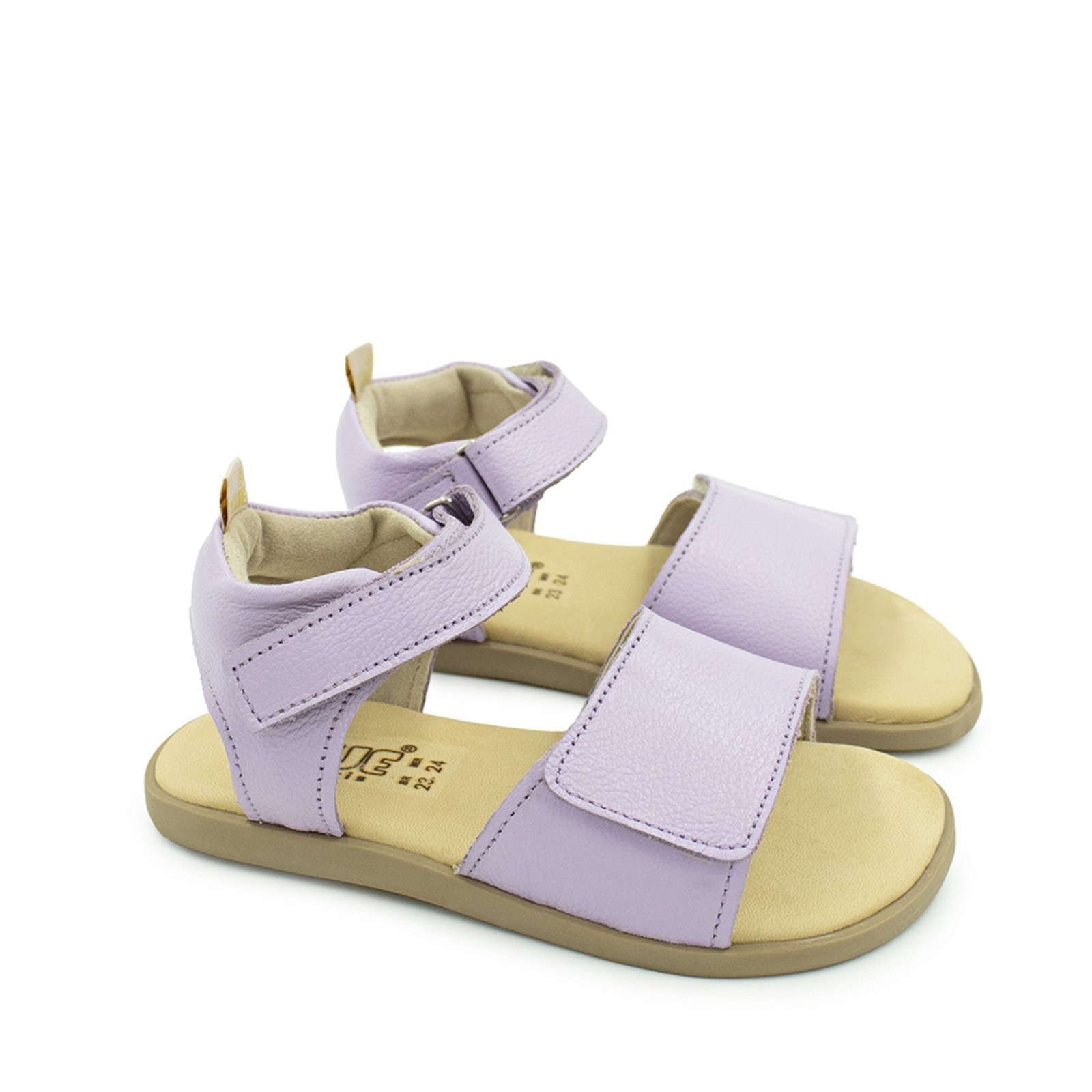 Vista 2 Infantil - Sandalia Menina Blue Luana Couro Lilas Blue Infantis lilás blue