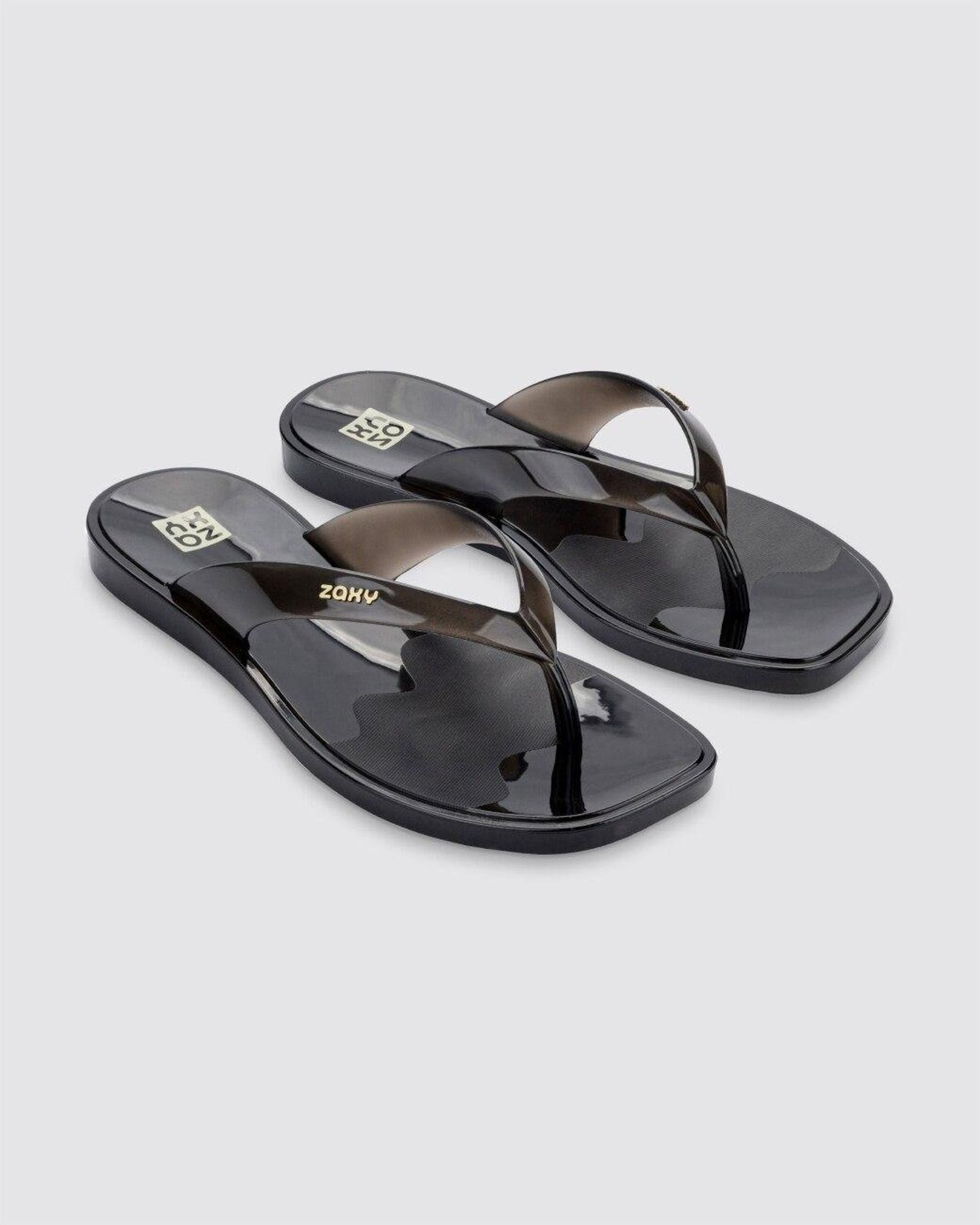 Chinelo Dedo Feminino Zaxy Jelly Preto