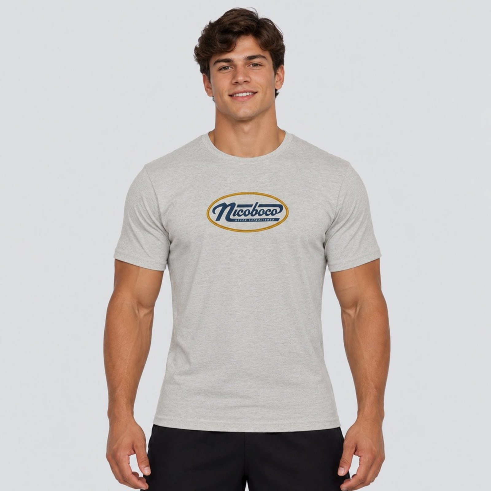 Camiseta Nicoboco Nautilus Cinza Mescla