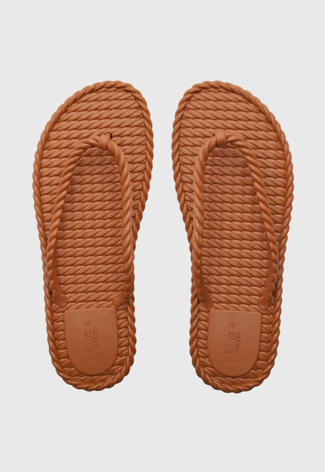 Chinelo Feminino Brizza Arezzo Tiras Trançadas Marrom