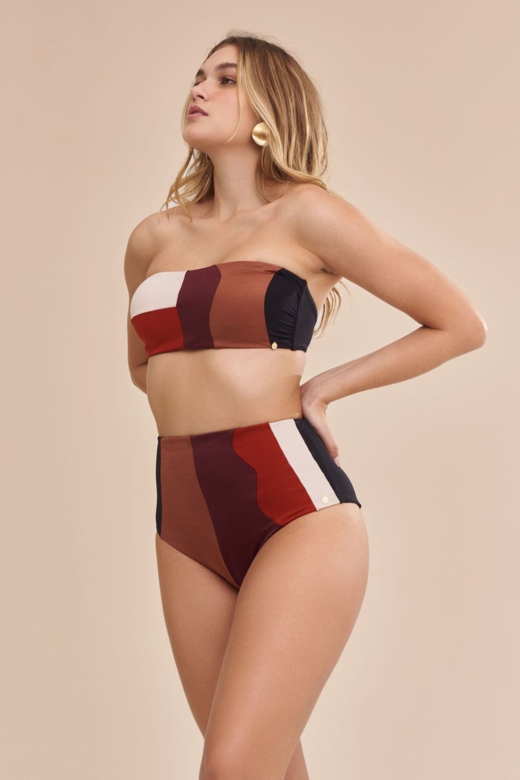 Biquíni Hot Pant Waves Preto Suntime