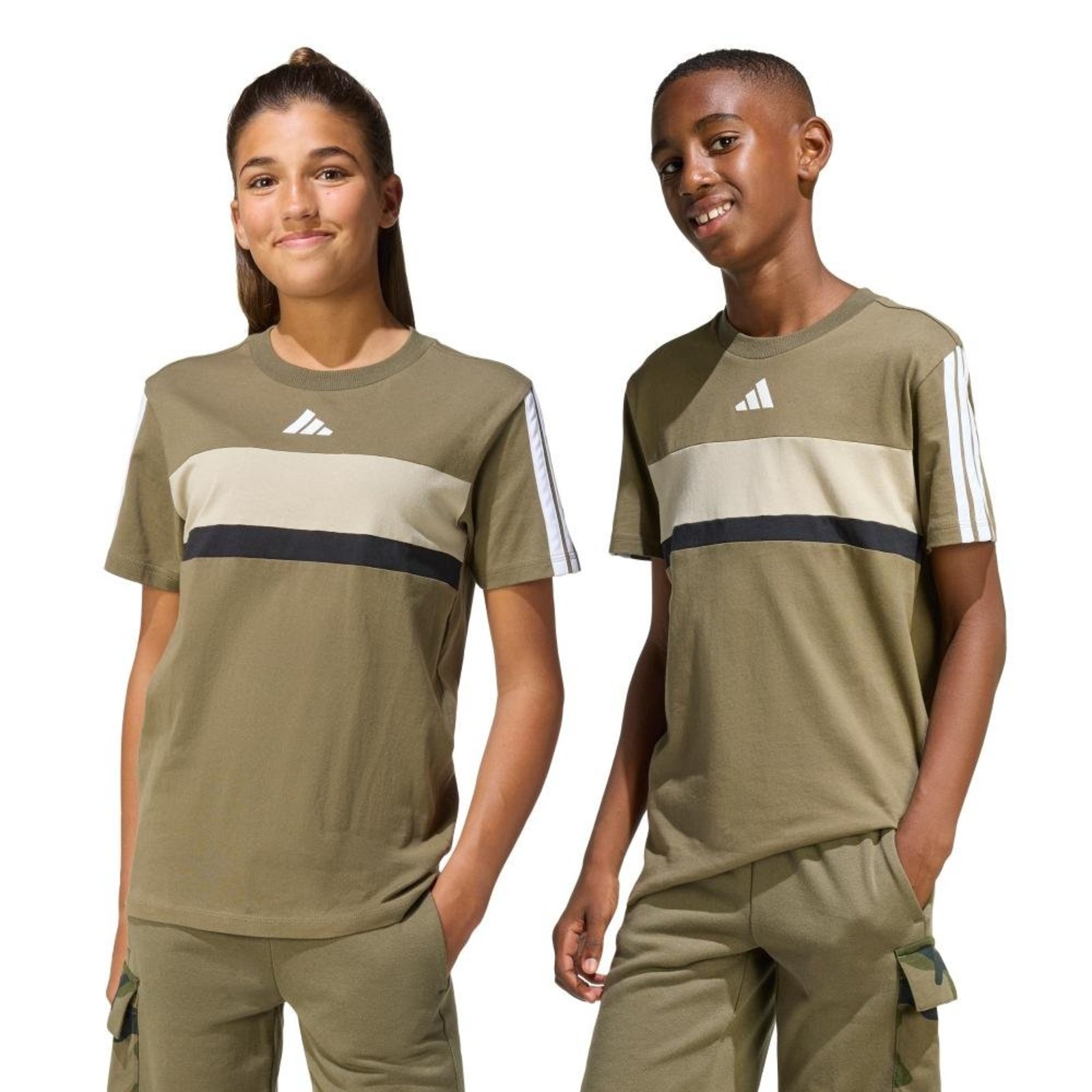 Camiseta Seasonal Essentials Tiberio Três Listras adidas Sportswear Verde