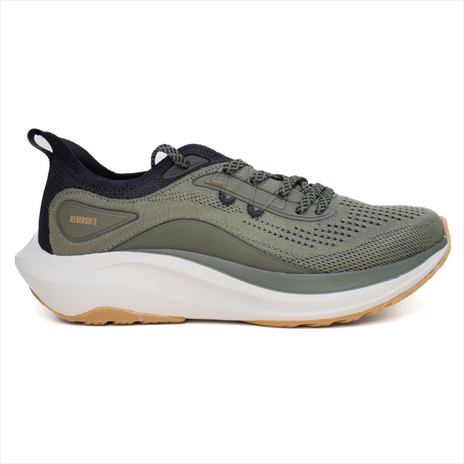 Tênis Olympikus Reverso 3 Masculino – Verde Militar/Preto