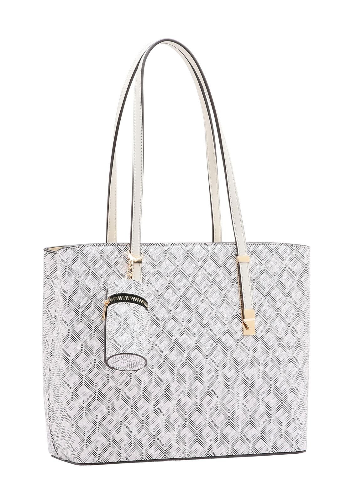 Bolsa Feminina Chenson Monograma Pontilhado Off White 3484733