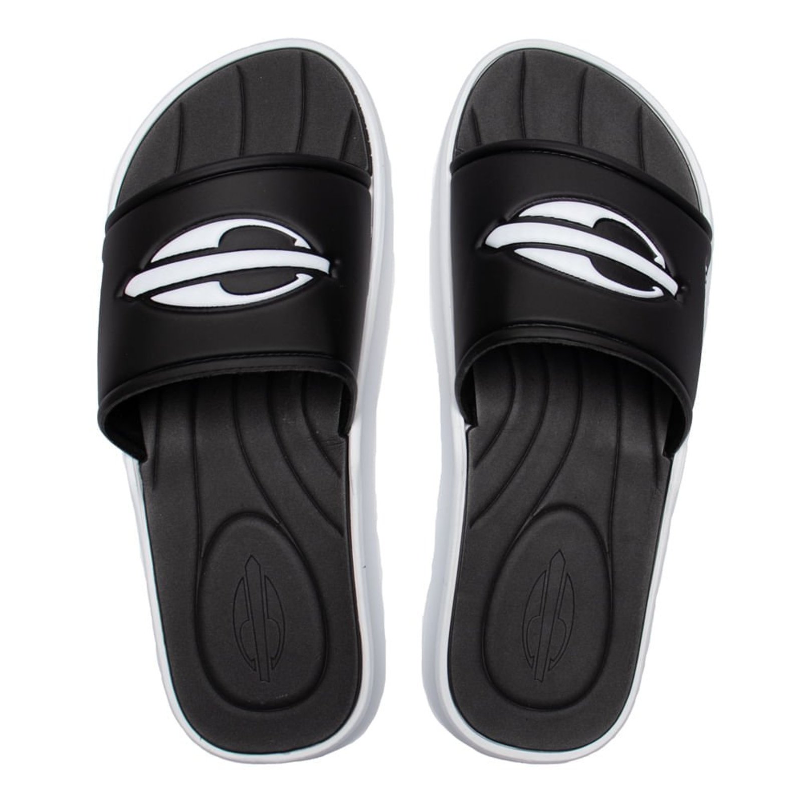 Infantil - Chinelo Masculino Mormaii Quiver Slide Preto/Branco