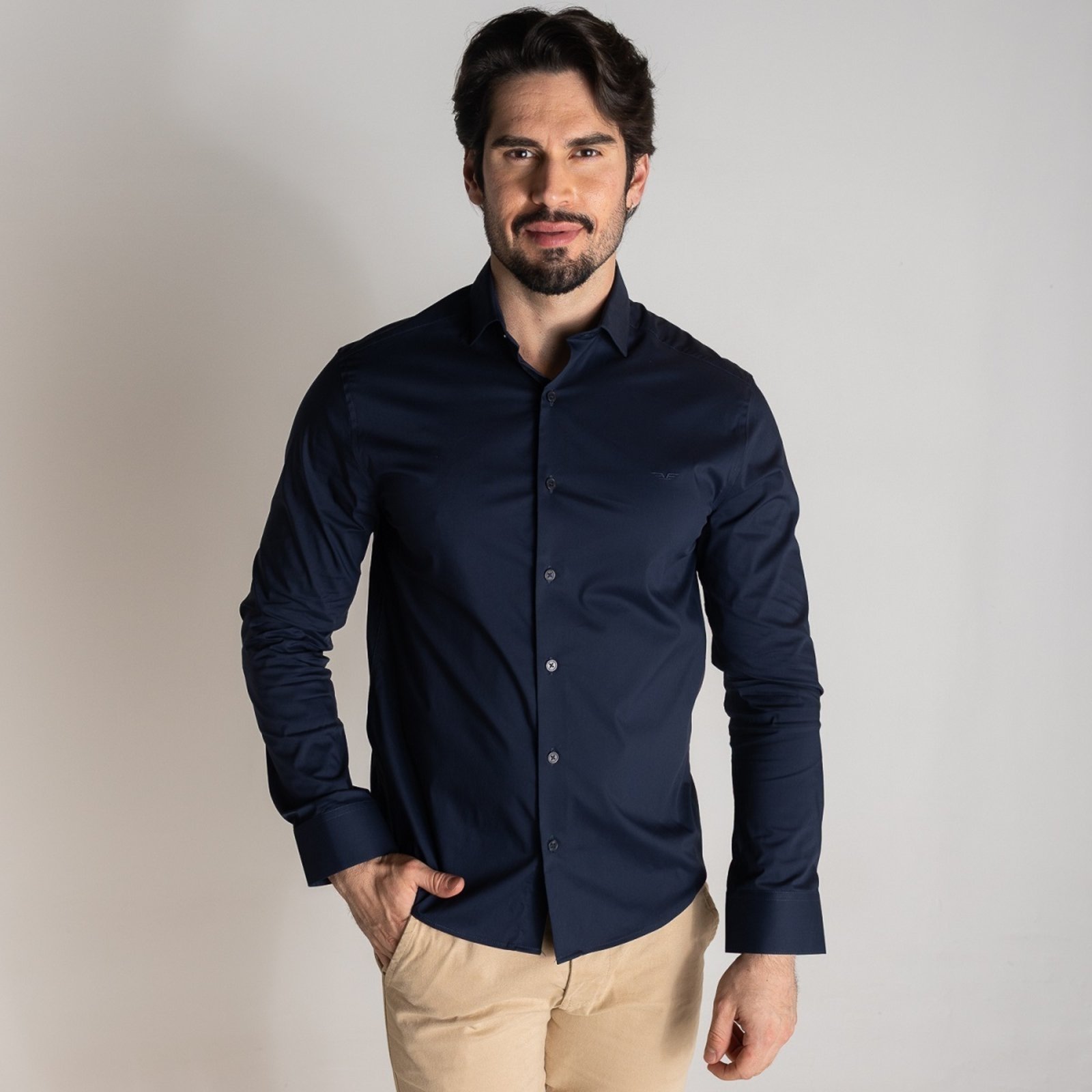 Camisa Ellus New Italian Azul Marinho