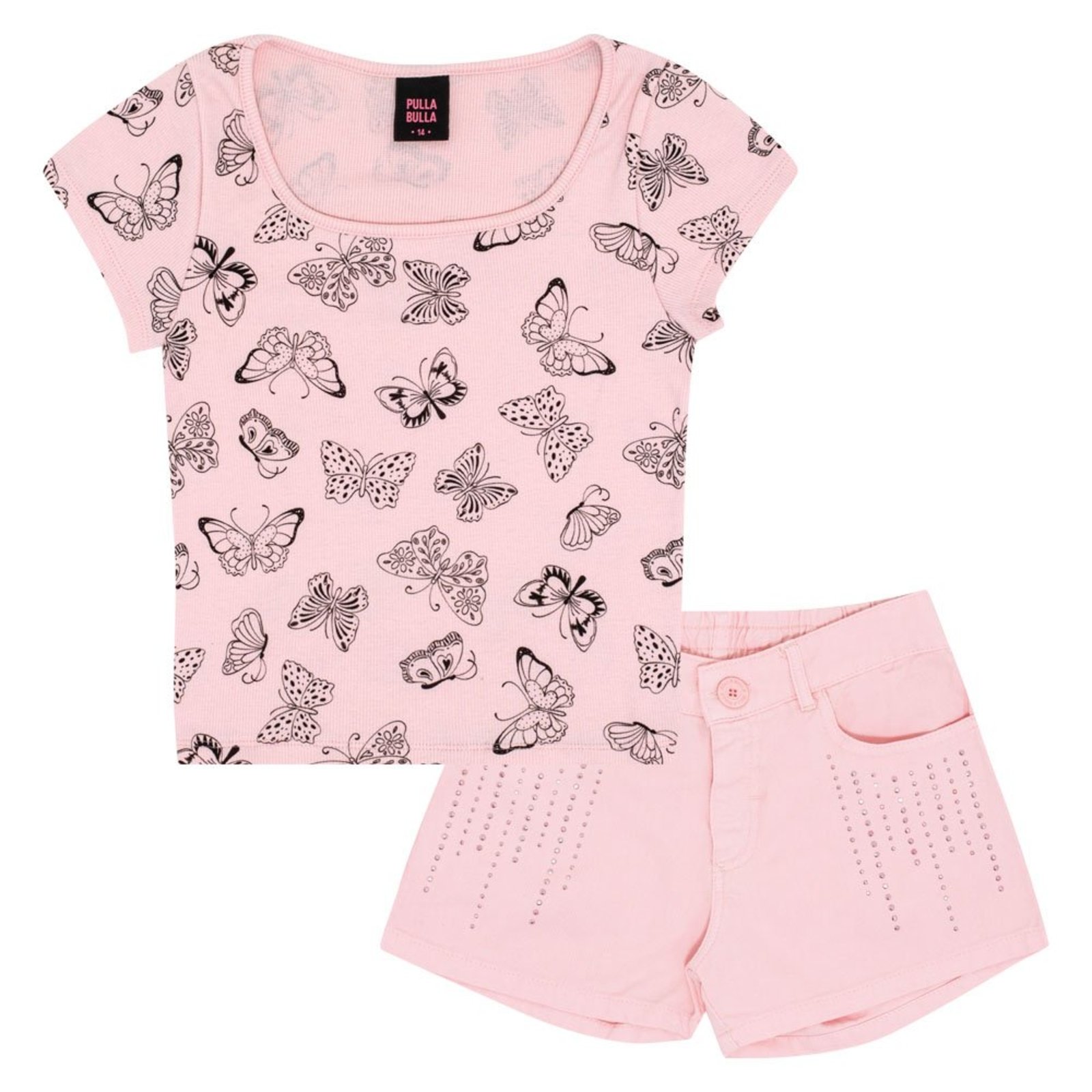 Infantil - Conjunto Juvenil Menina - Rose - 50828-11 Rosa