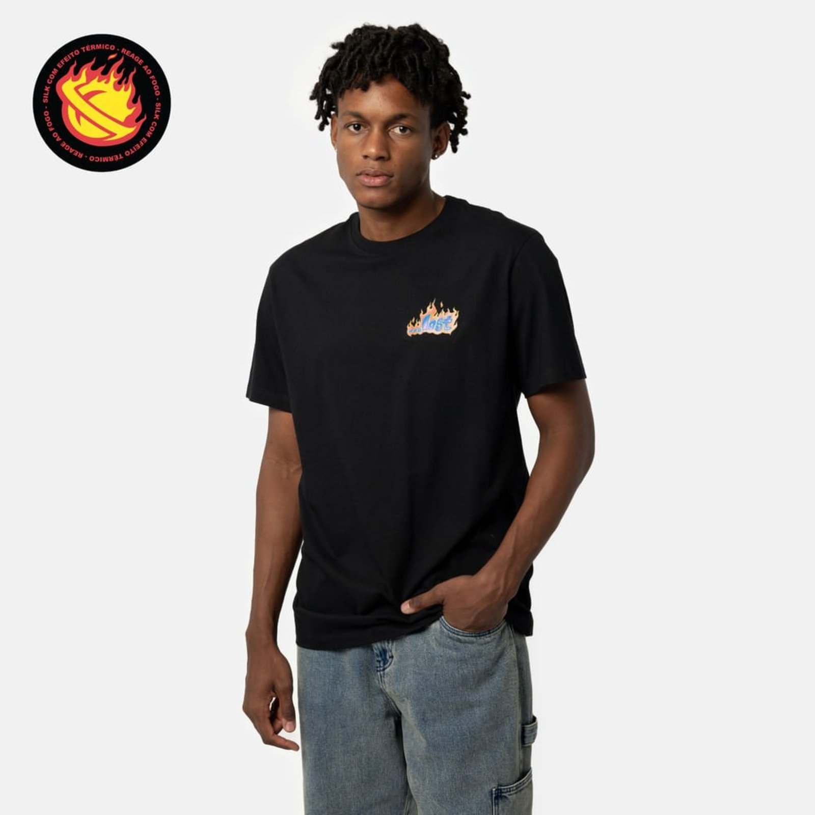 T-Shirt Lost Lost PRETO