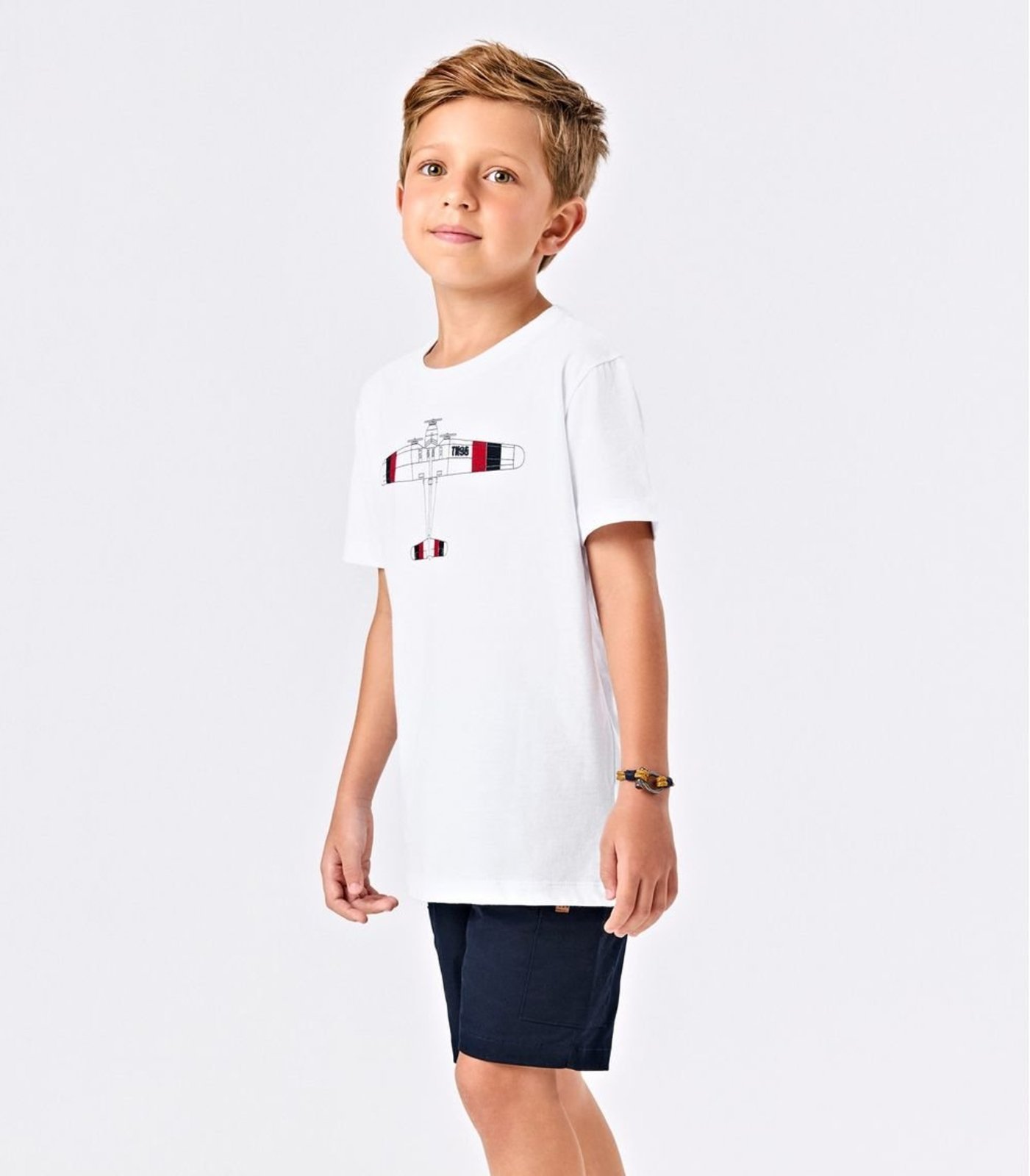 Infantil - Bermuda Menino Linho Trick Nick Azul