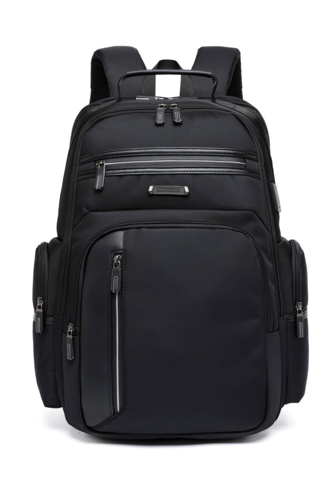 Mochila Executiva Primicia Resistente Masculina Notebook USB Antifurto Passador de Mala 14.6l Reforçada Preta