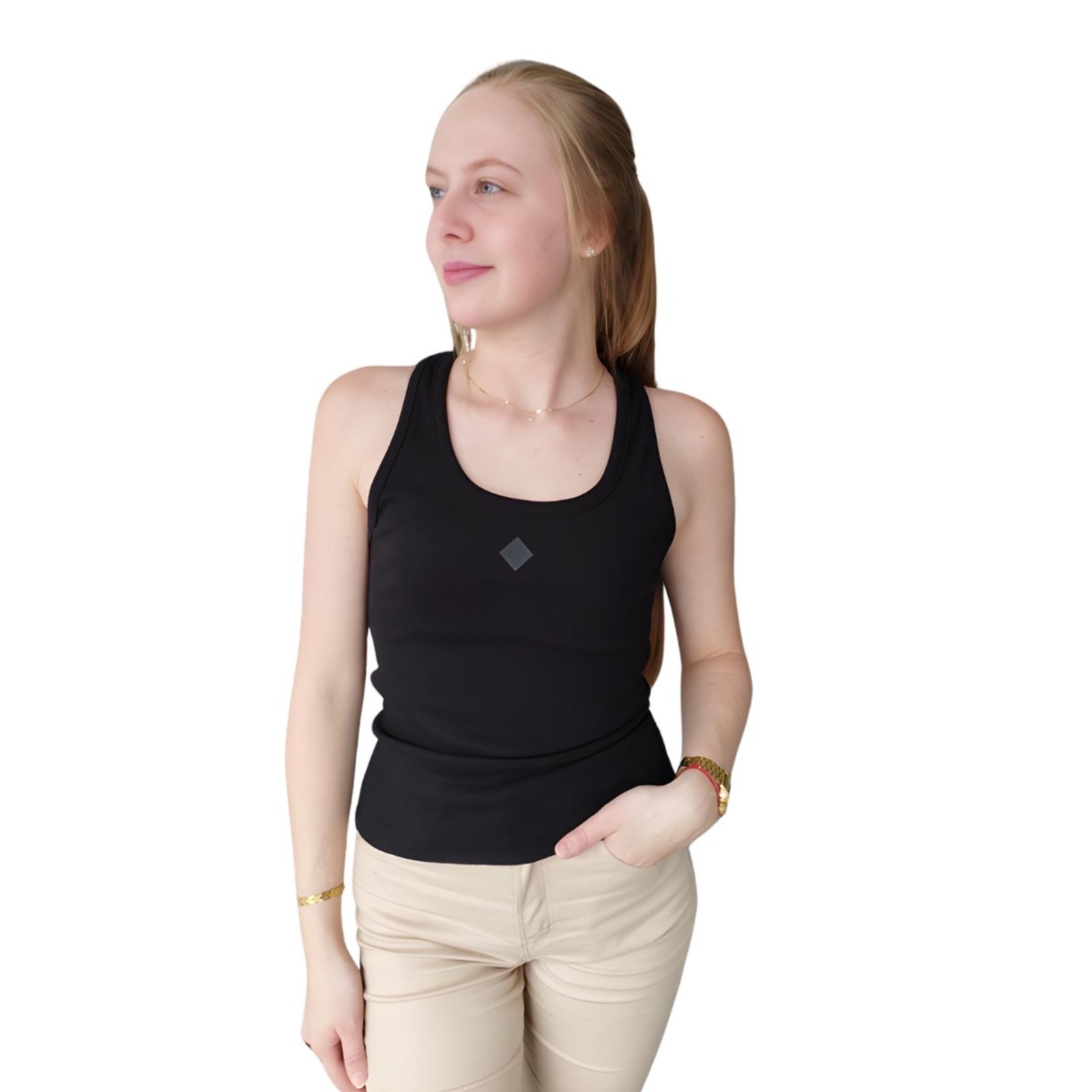 Blusa Regata Feminina Canelada Logo Forum