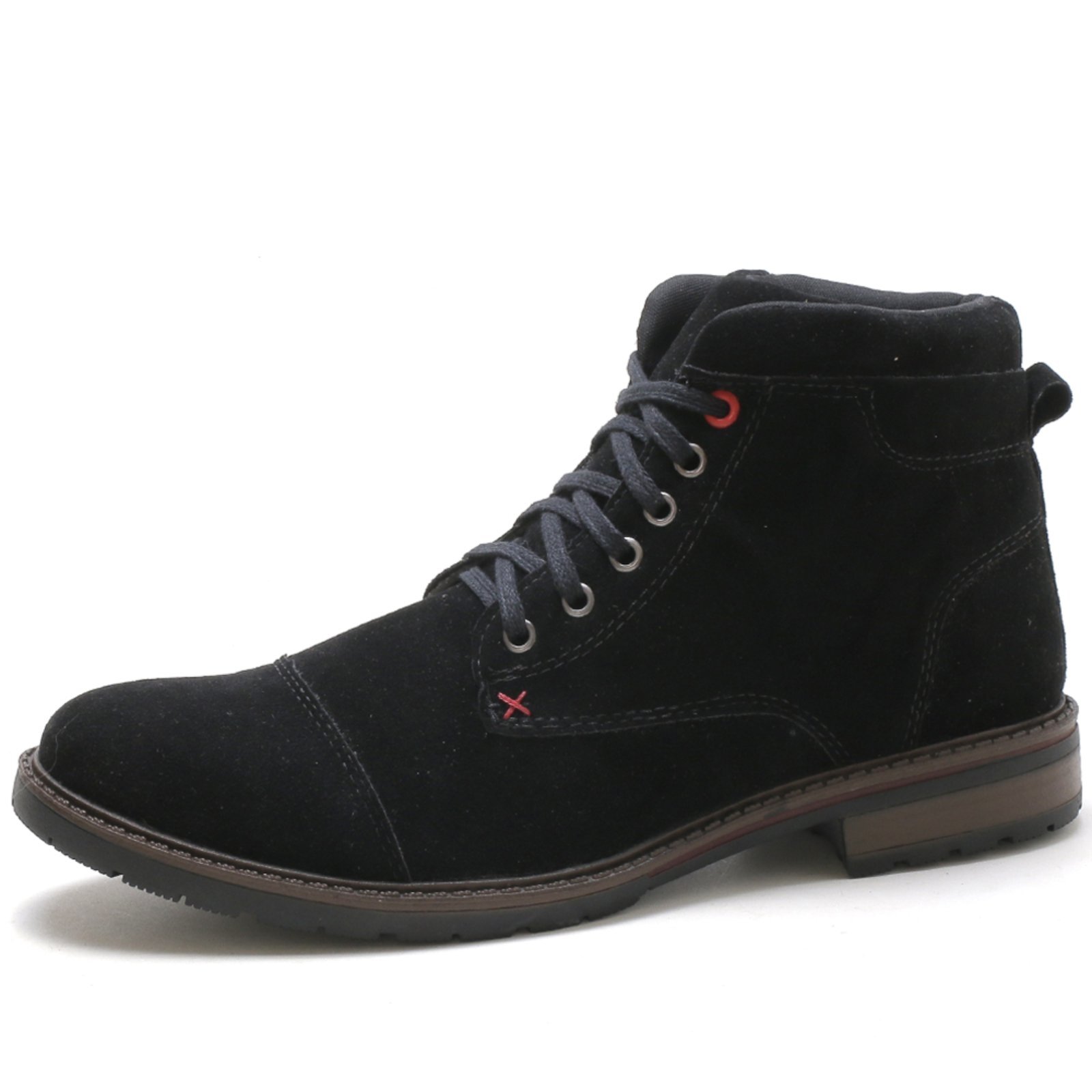 Bota Masculina Bredeni Camurça Latitude Estilo Casual Preto