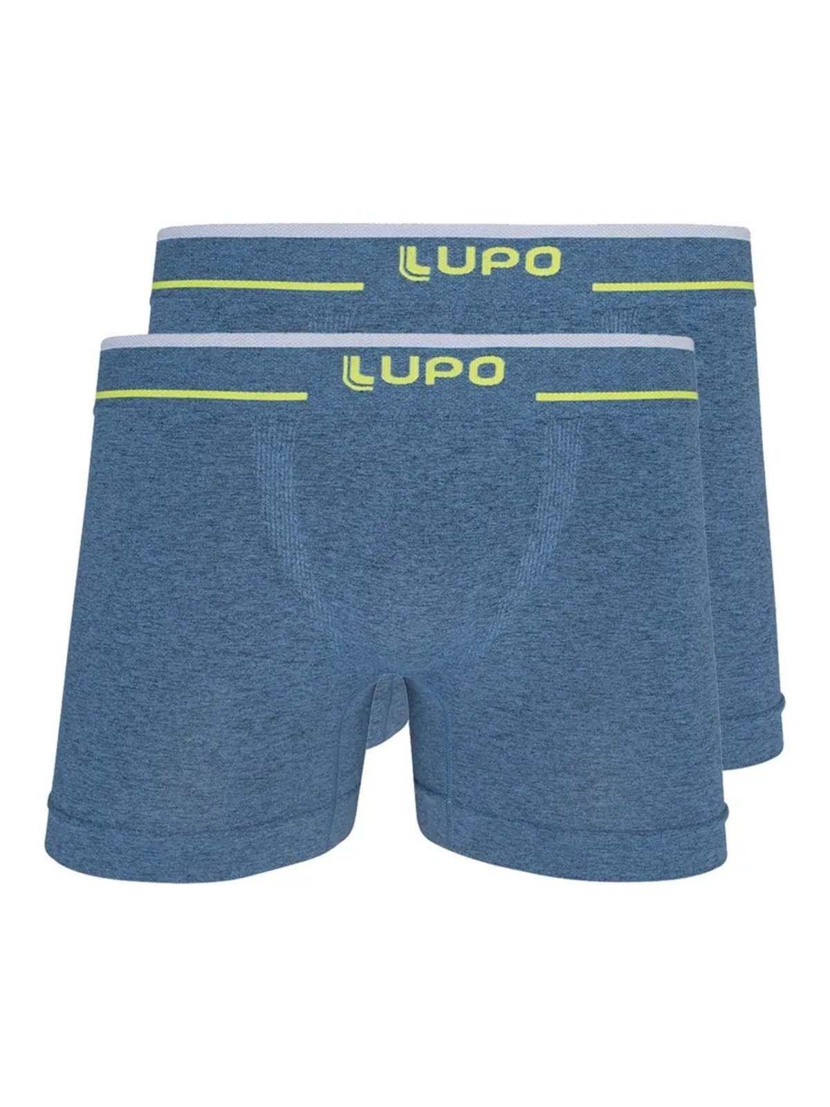 Kit com 2 Cuecas Boxer Lupo 17800-001 Plus Size Azul