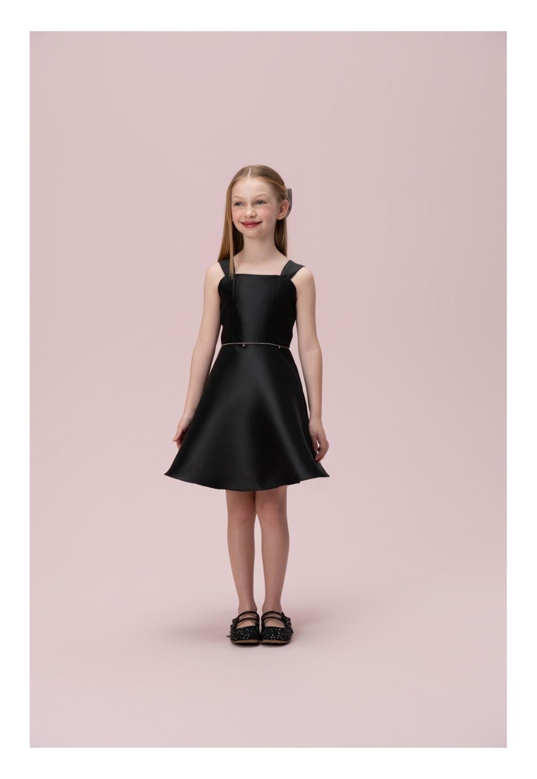 Infantil - Vestido Preto de alça com cintinho Petit Cherie 10 Preto