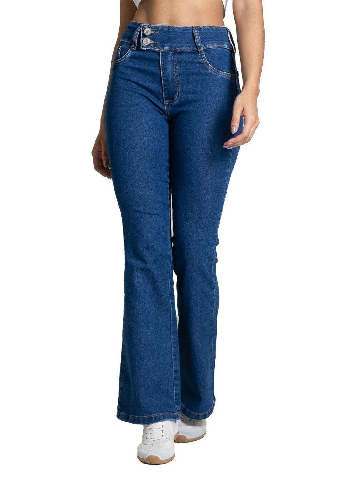 Calça Jeans Sawary Boot Cut Petit - 284045 - Azul - Sawary