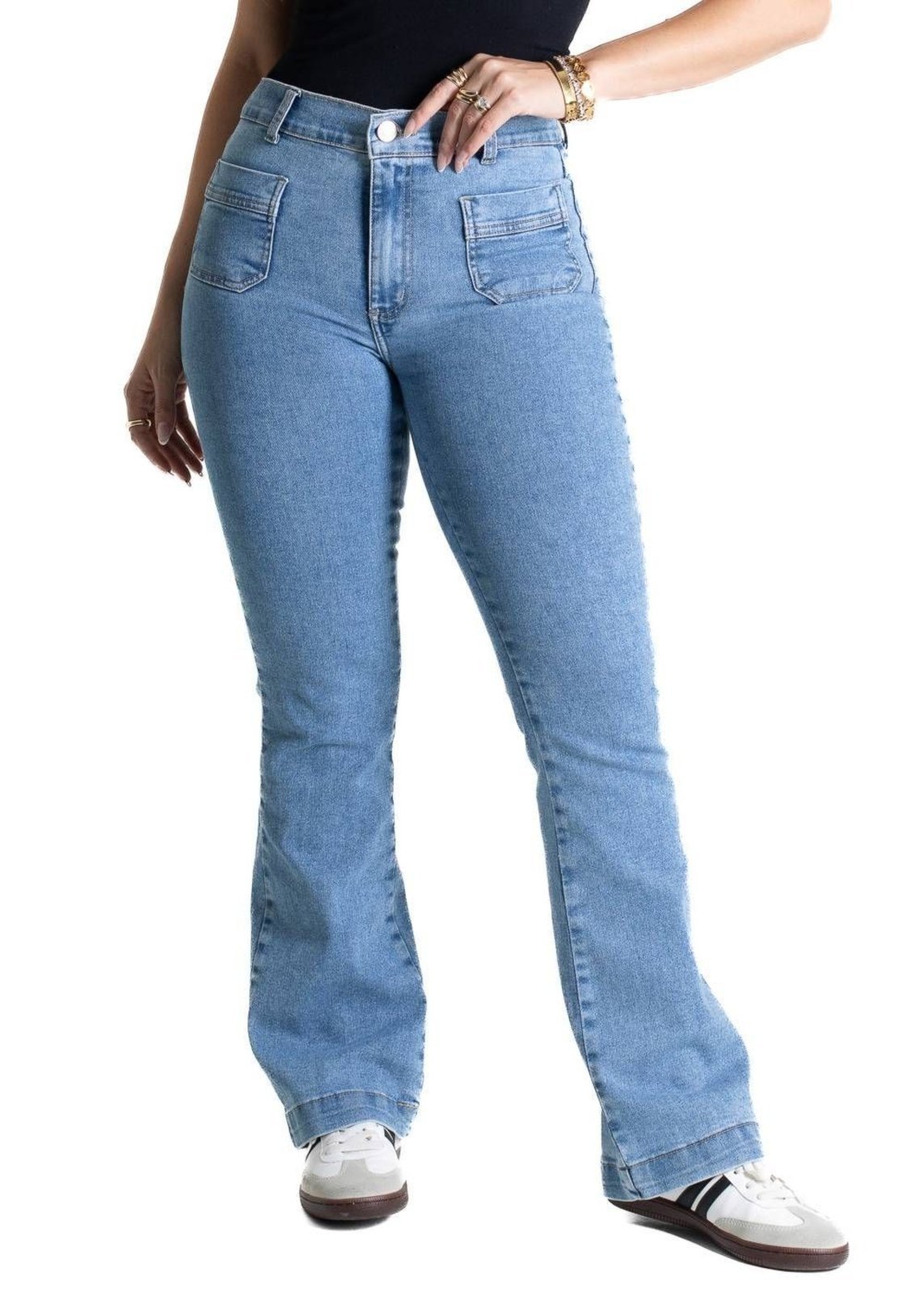 Calça Jeans Sawary Boot Cut Petit – 281411 – Azul – Sawary
