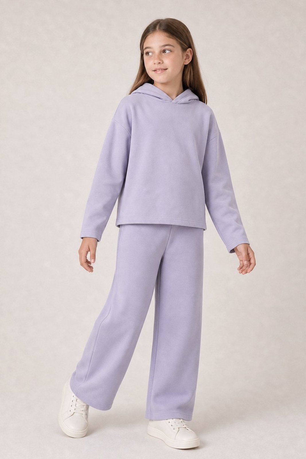 Vista 2 Infantil - Conjunto Bugbee Menina em Moletom Felpado Lilac lilás Bugbee lilás