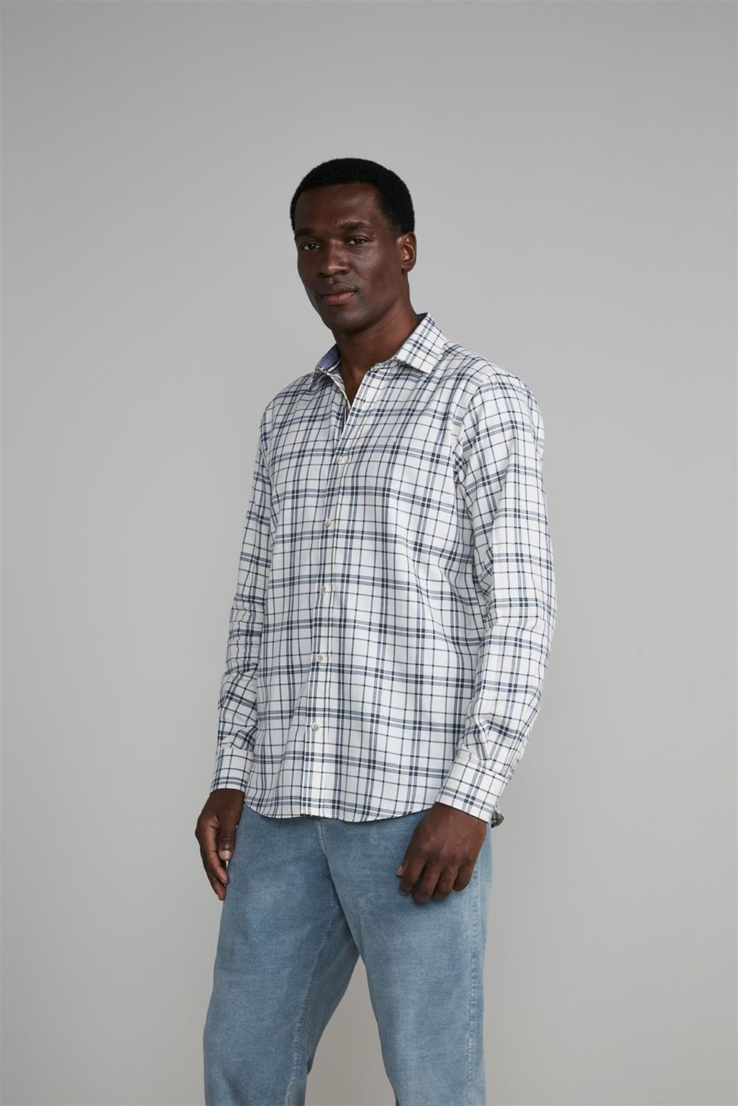 HIGHSTIL Camisa Xadrez Comfort - Bege Areia