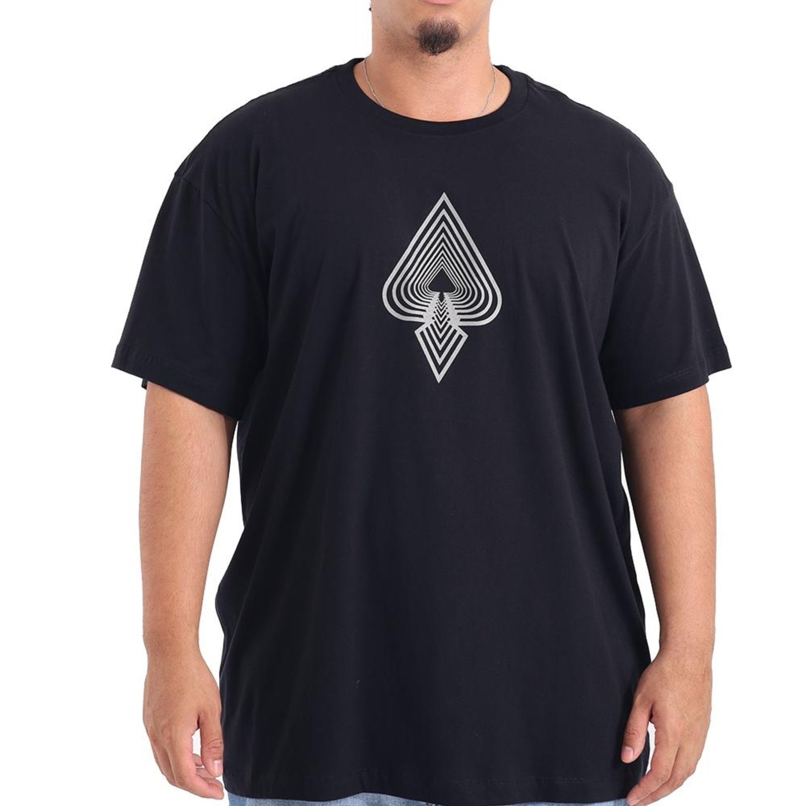 Camiseta MCD Oversized Espada Ref WT26 Masculina Preto