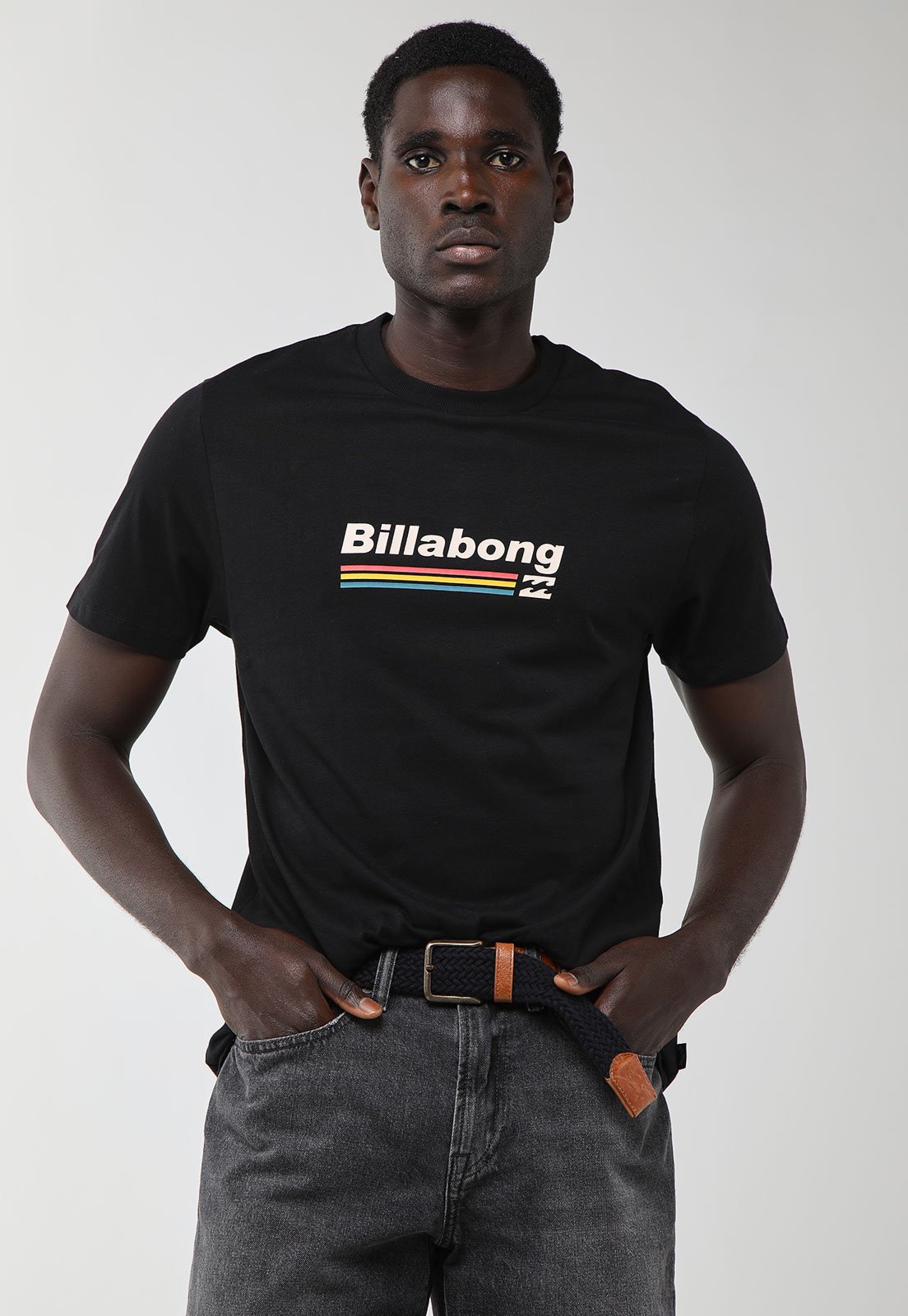 Camiseta Masculina Billabong Walled Unit II Preta