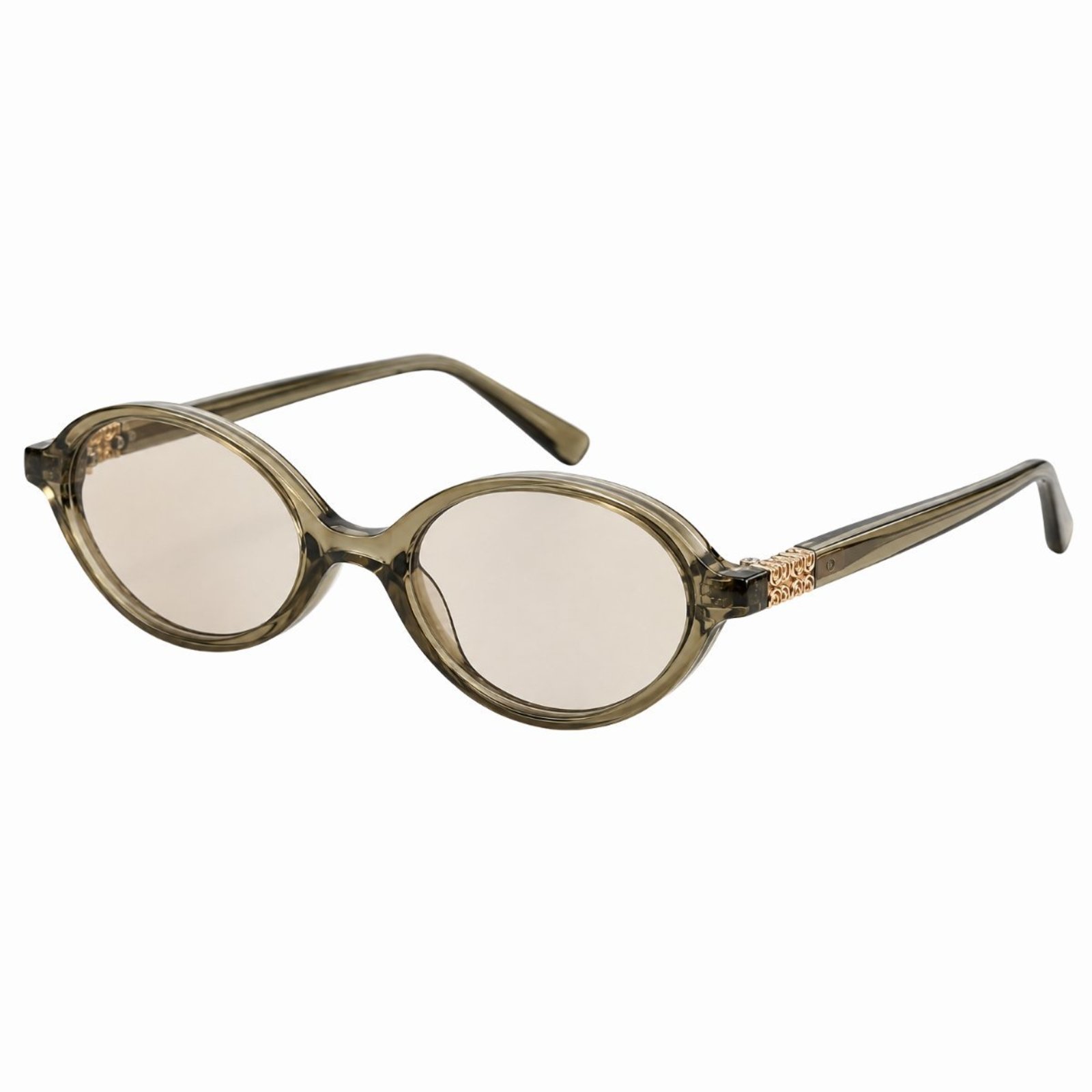 Óculos de Sol Feminino Oval Retrô Vintage Fashion Proteção UV400 Armação Transparente