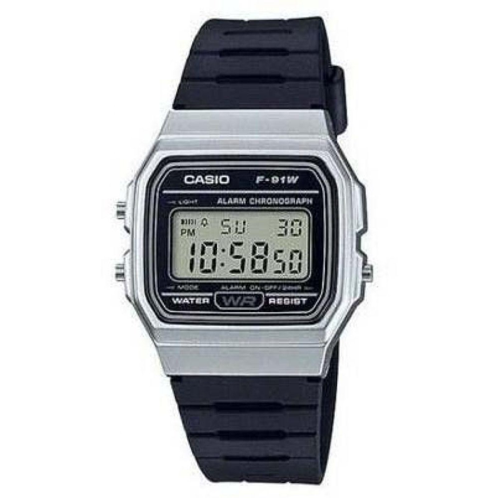 Relógio Casio F-91WM-7A Unissex Prata