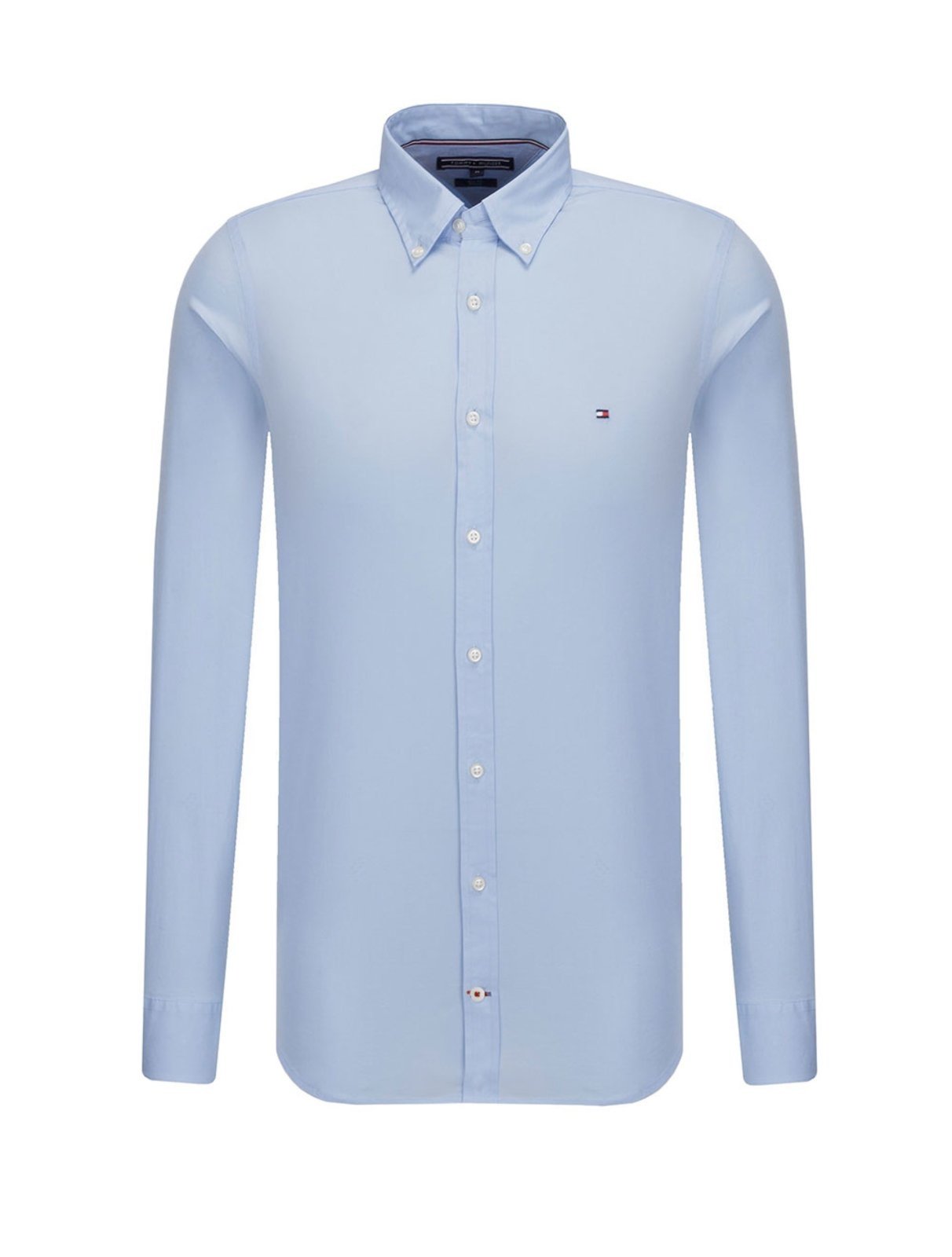 Camisa Tommy Hilfiger Masculina Regular Core Stretch Oxford Azul Claro