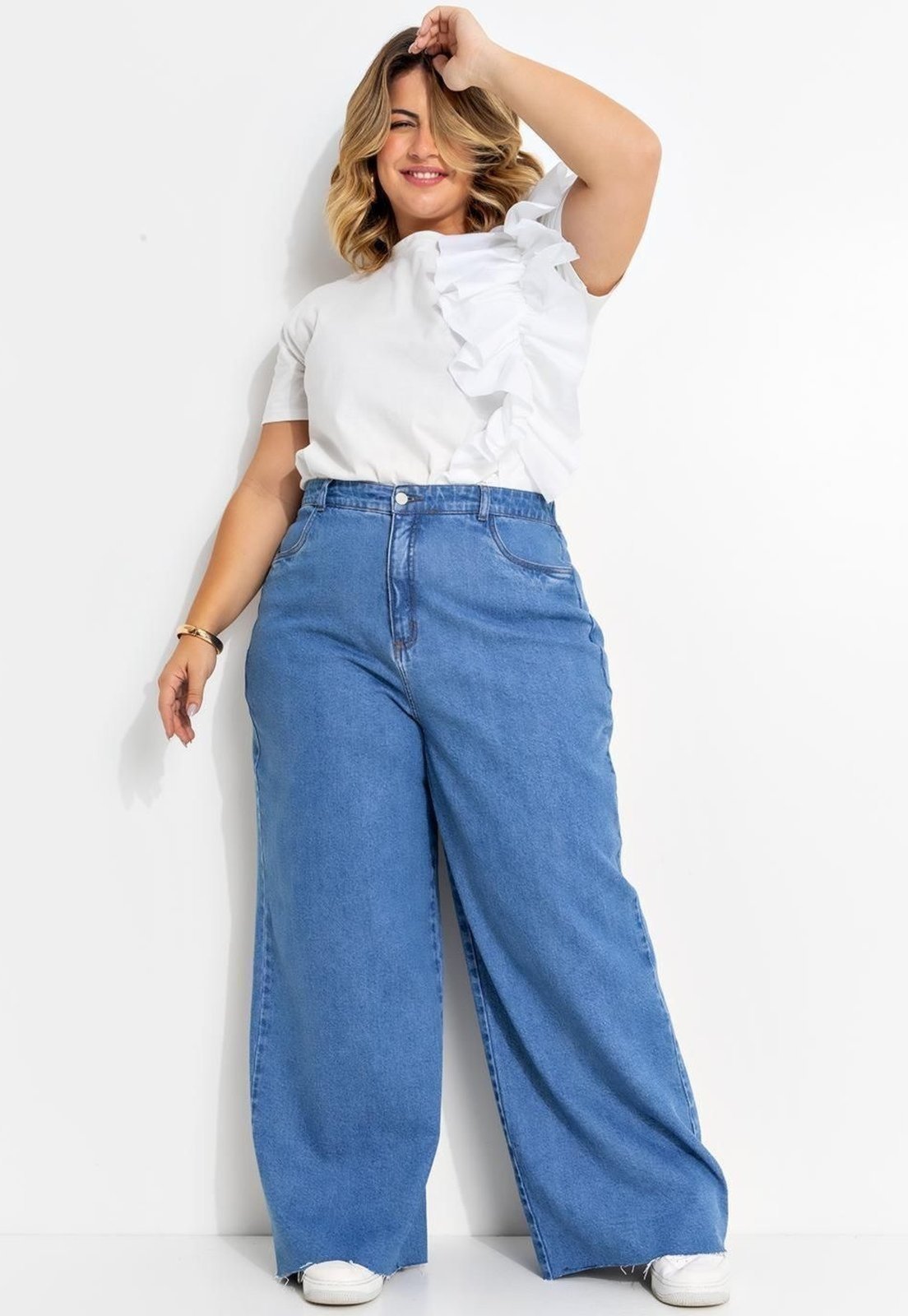 Calça Em Jeans Médio Quintess