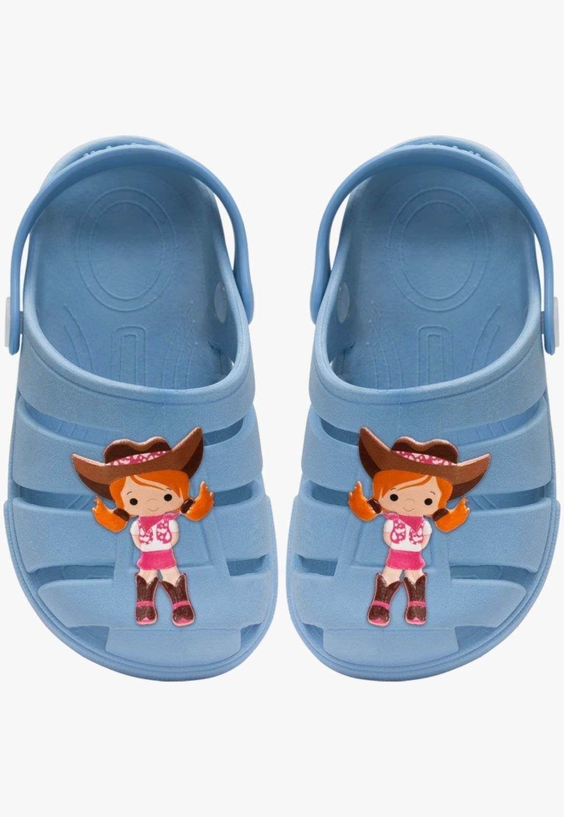 Infantil - Sandalia Babuche Feminino Pópidi Chinelo Cowgirl Azul