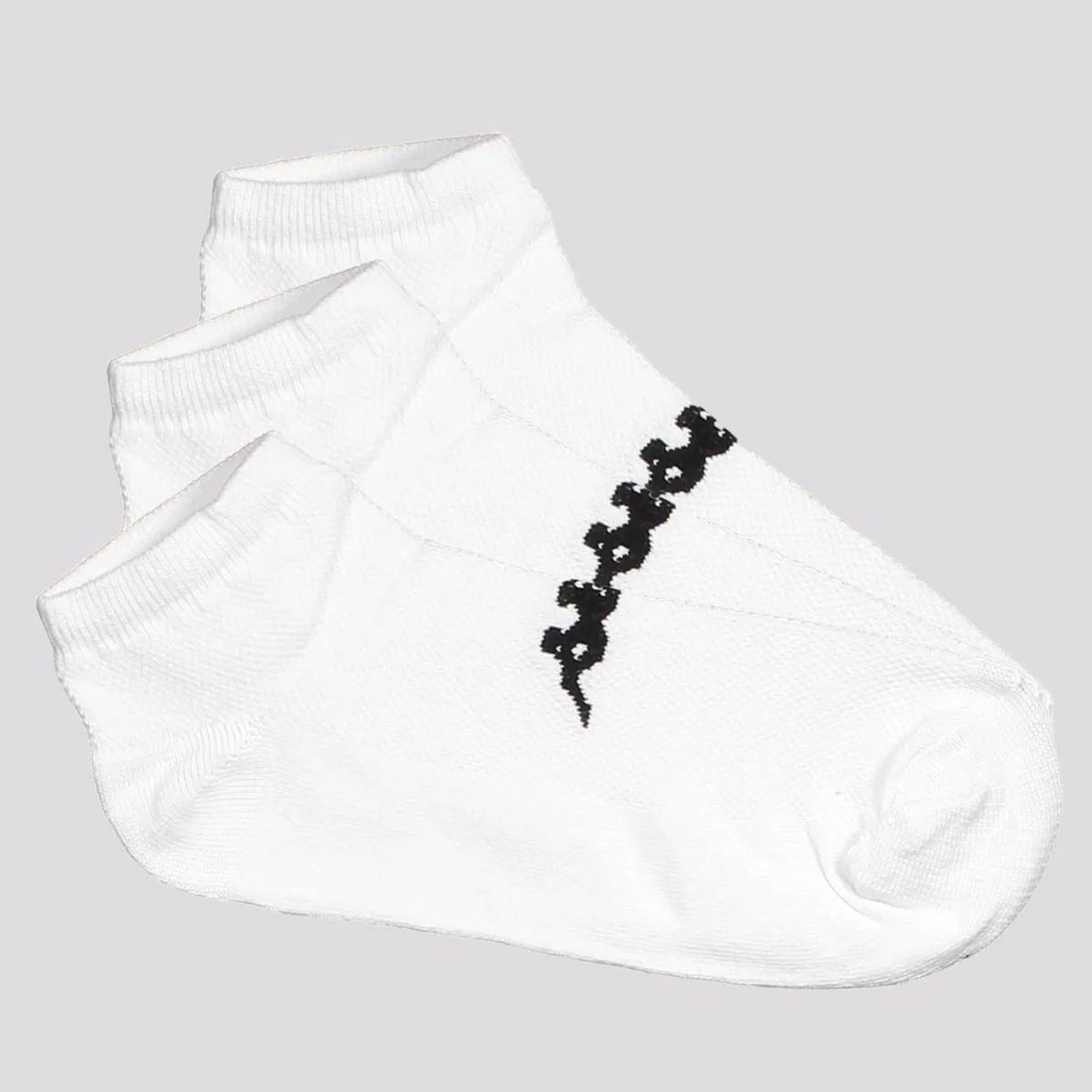 Vista 3 Kit Meia Kappa 9 Pares Sapatilha Branca branco Kappa branco