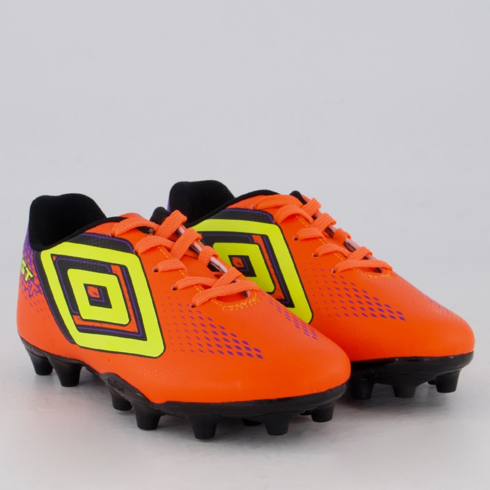 Vista 3 Chuteira Umbro Fast II Campo Juvenil laranja Umbro laranja