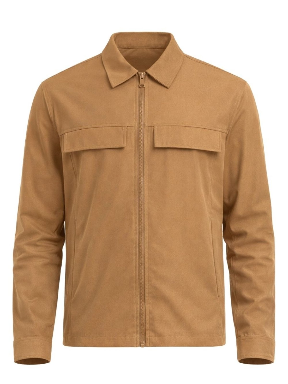Jaqueta Masculina Casual com Zíper e Bolsos Frontais - 51058