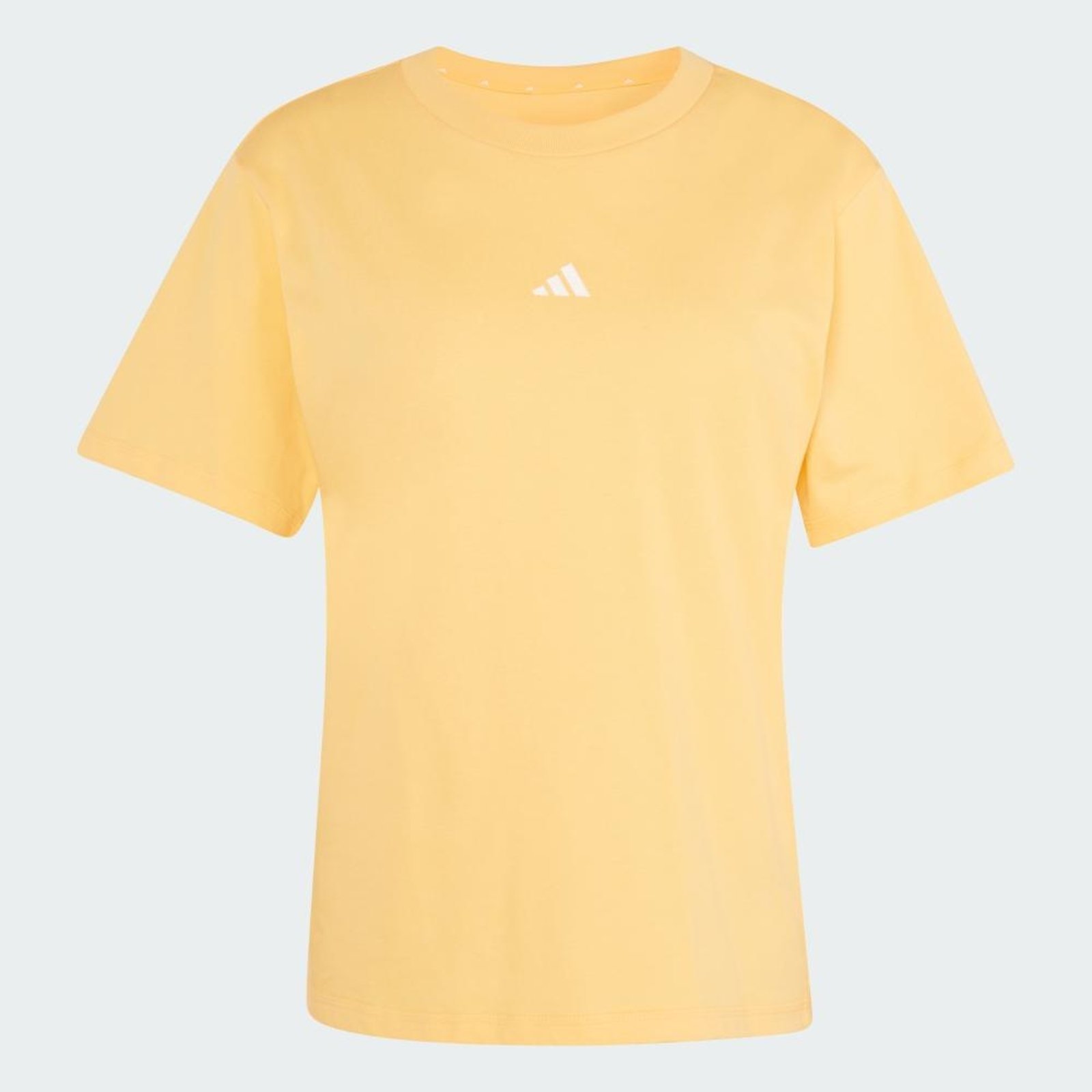 Vista 3 Camiseta Essentials de algodão com logotipo pequeno. adidas Sportswear cinza cinza