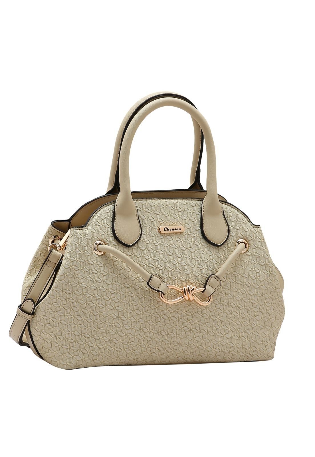 Bolsa Feminina Chenson Ferragem Chic 3485305 Bege