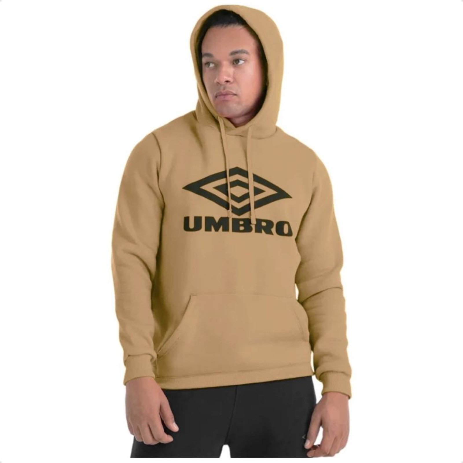 Blusa Moletom Umbro Comfy Unissex Bege