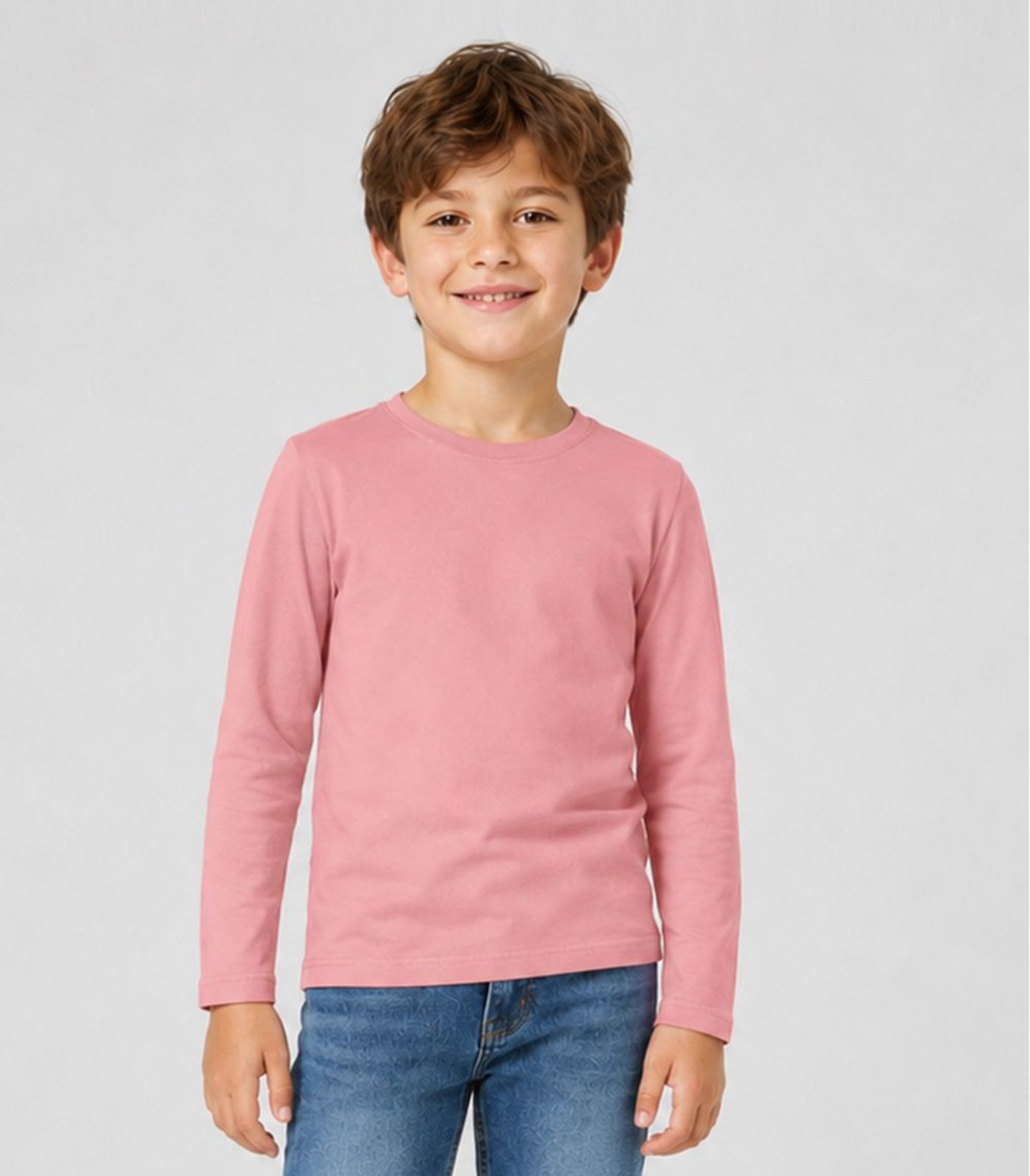 Camiseta Manga Longa Masculina Select Rosa