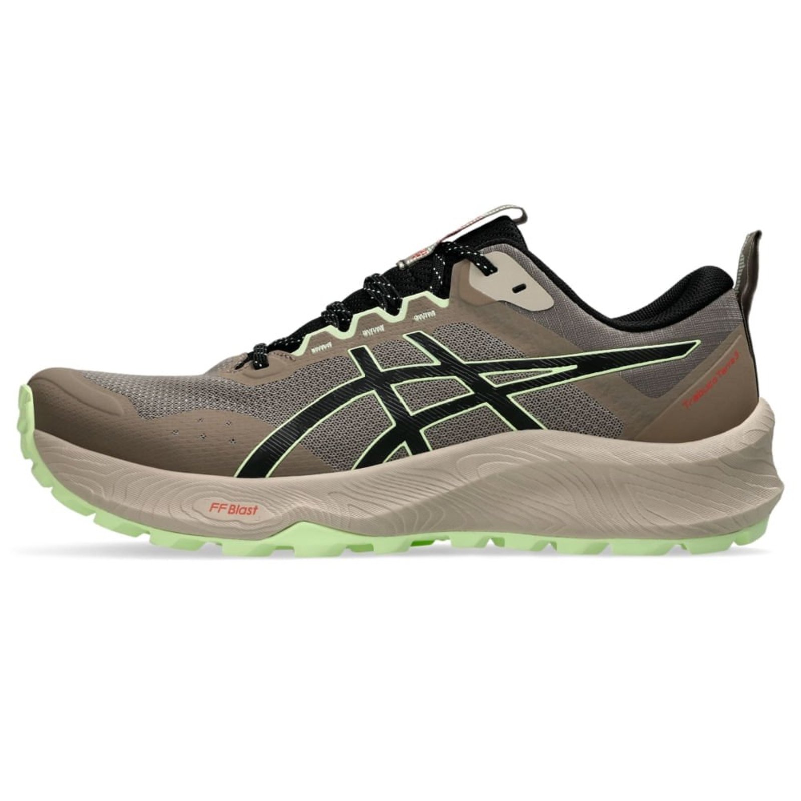 Tênis ASICS Trabuco Terra 3 - Masculino - Marrom/Amarelo