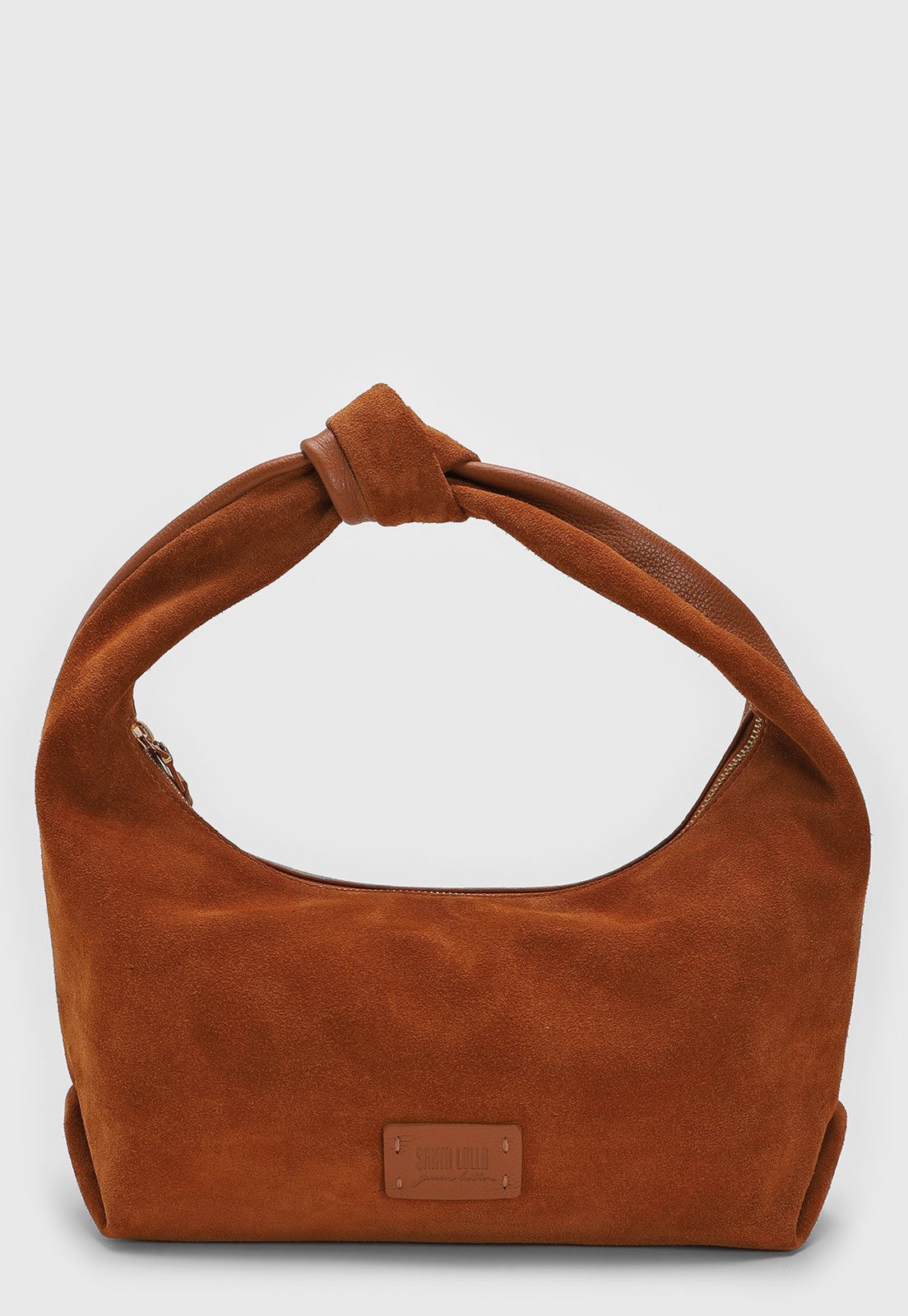Bolsa Tiracolo Santa Lolla Camurça Caramelo