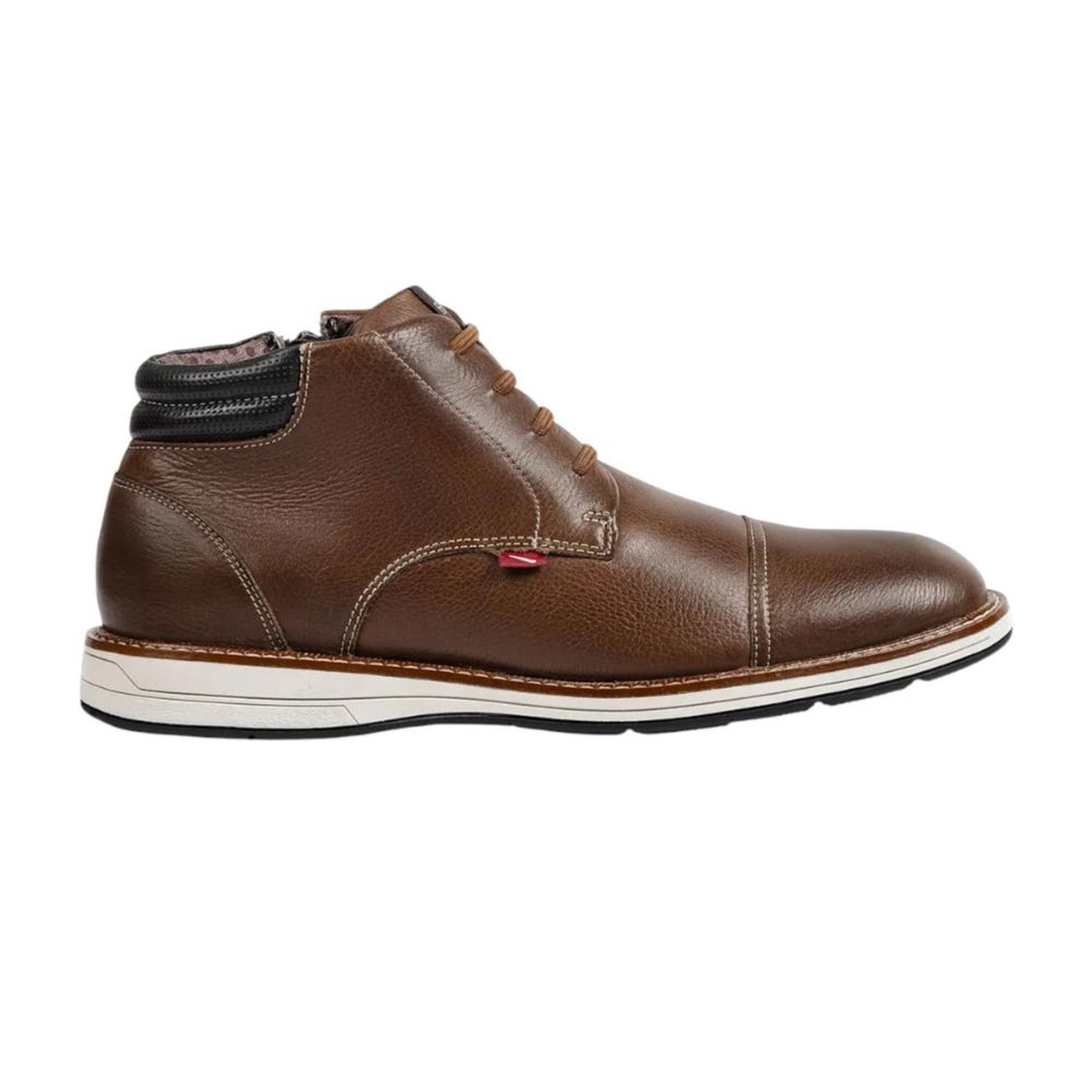 Bota Ferracini Tabaco Kingston Masculino Couro Marrom Marrom