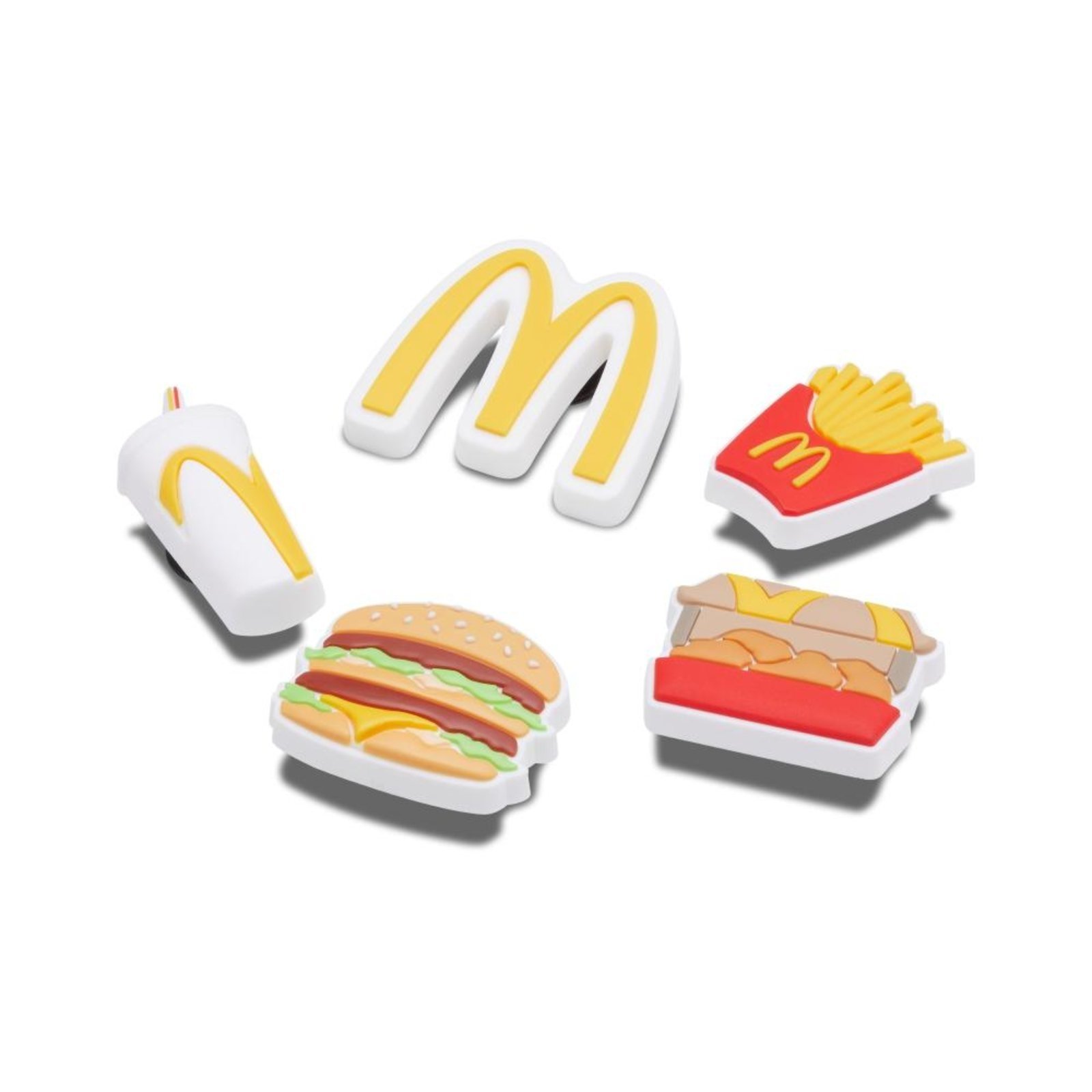 Vista 3 Infantil - Jibbitz™ mcdonalds x crocs pack 5 unico Crocs branco