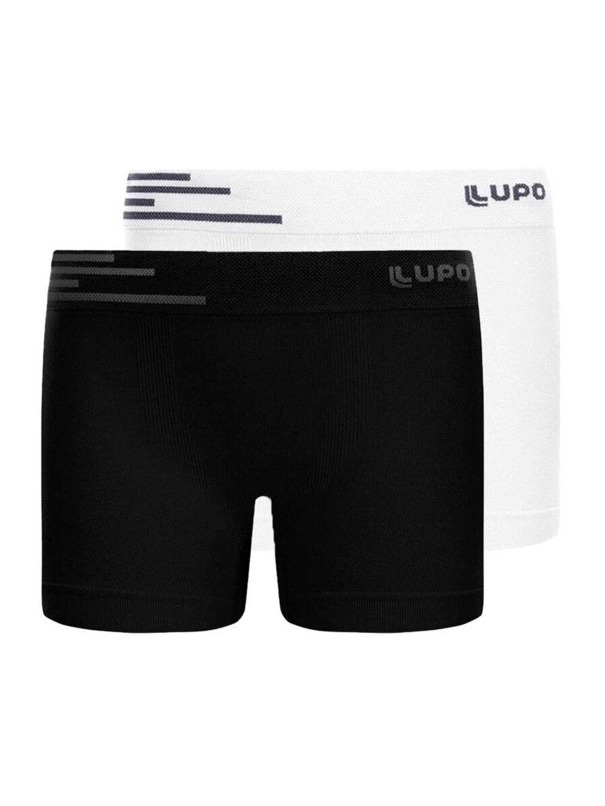 Kit com 2 Cuecas Boxer Lupinho 132-002 Preto