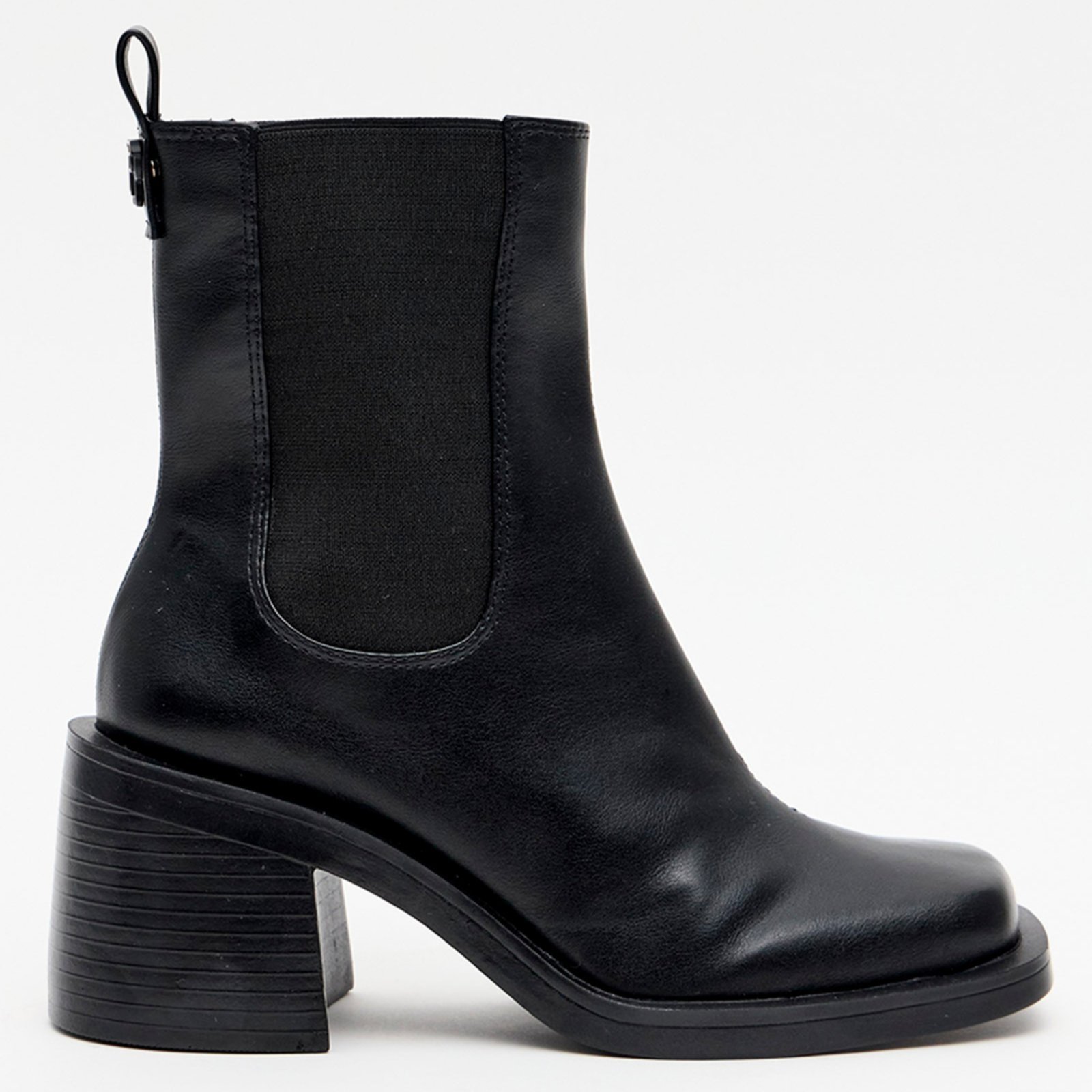 Vista 2 Bota Easy Lança Perfume Chelsea Metal Ou26 Feminino preto preto