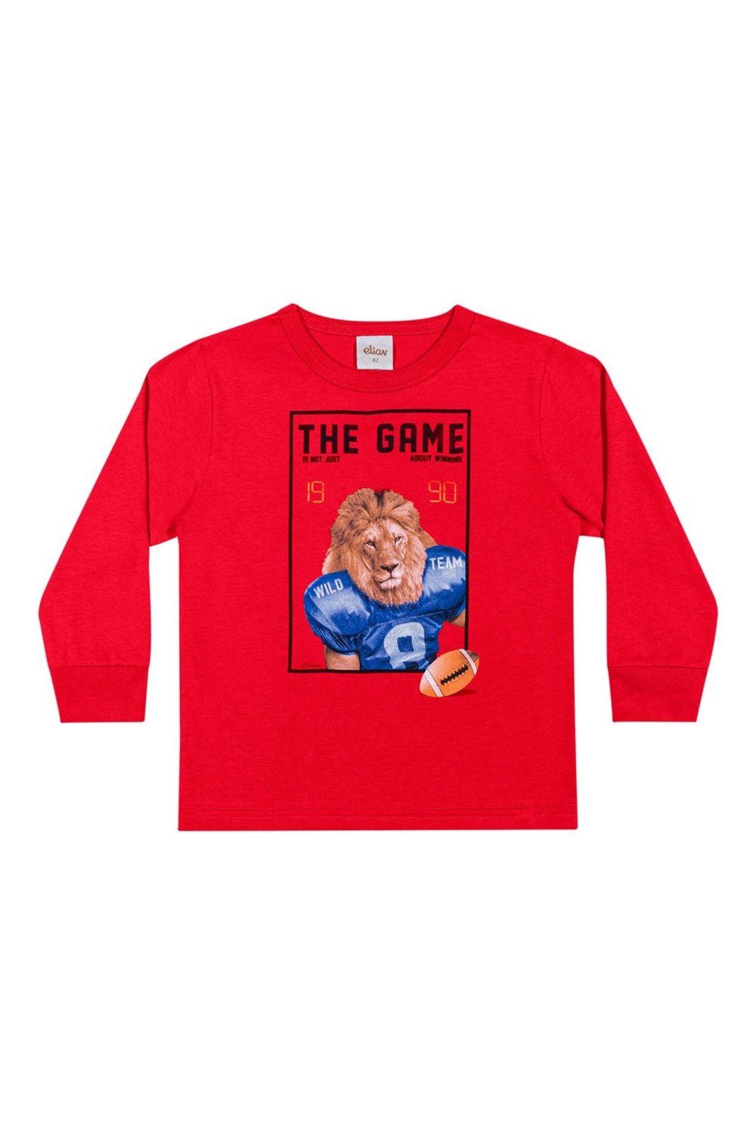 Infantil - Camiseta Manga Longa Menino Sport Elian Vermelho