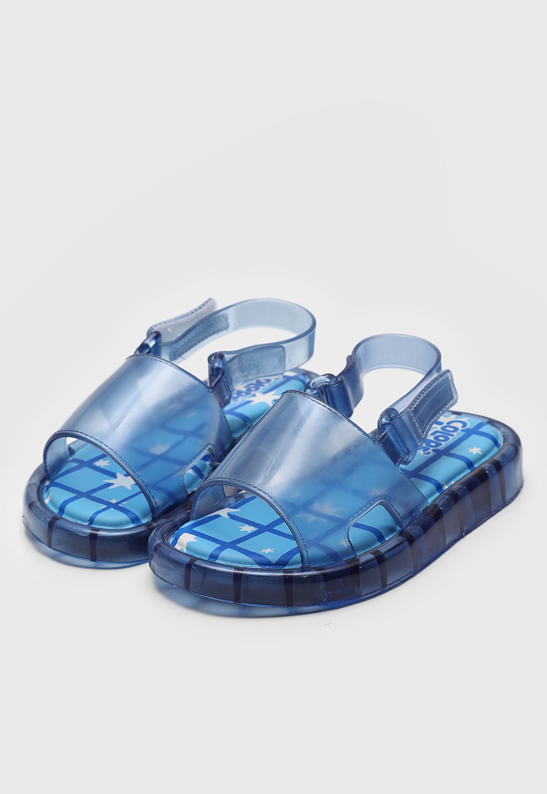 Vista 3 Infantil - Sandália Pimpolho Colorê Led azul Pimpolho azul