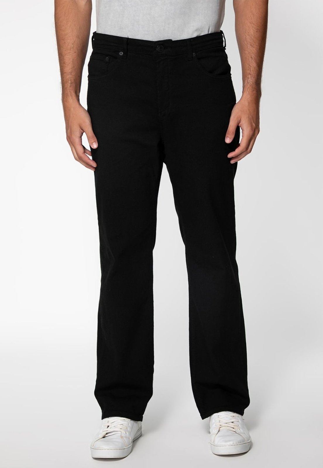 Calça Reta Guess em Sarja Preto