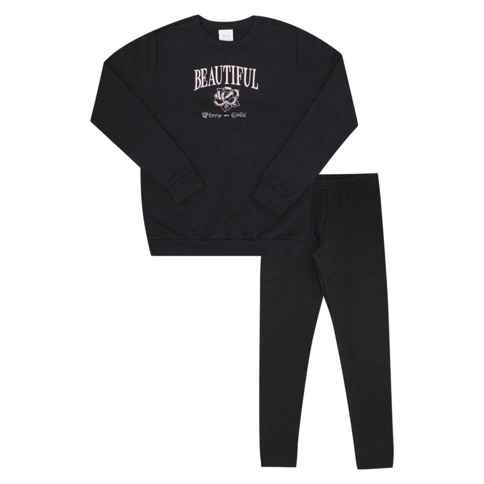 Infantil - Conjunto Menina - Preto - 52838-51